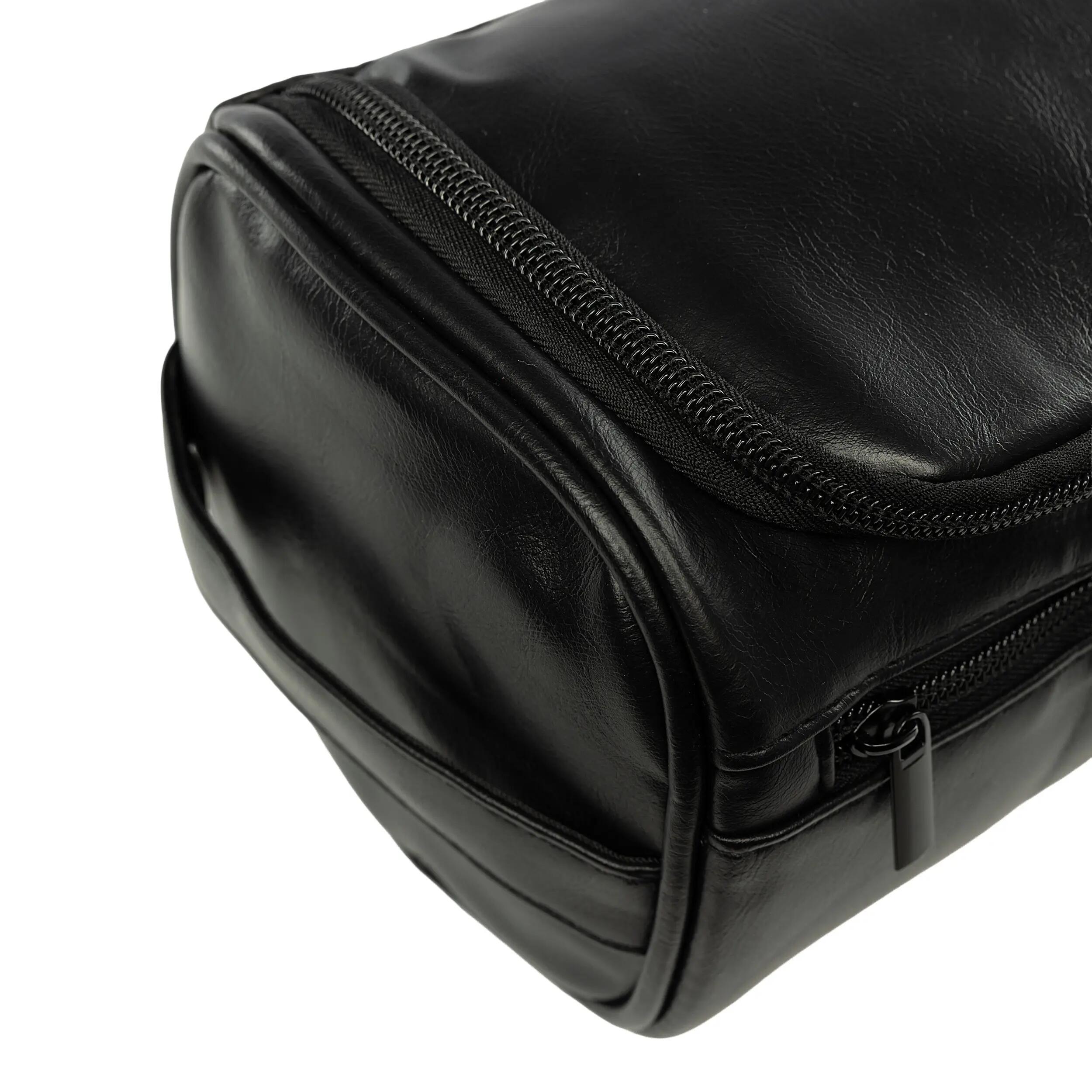 Travelnet Beauty Case Effetto Pelle con Gancio, Organizer da Viaggio di Lusso 3/7
