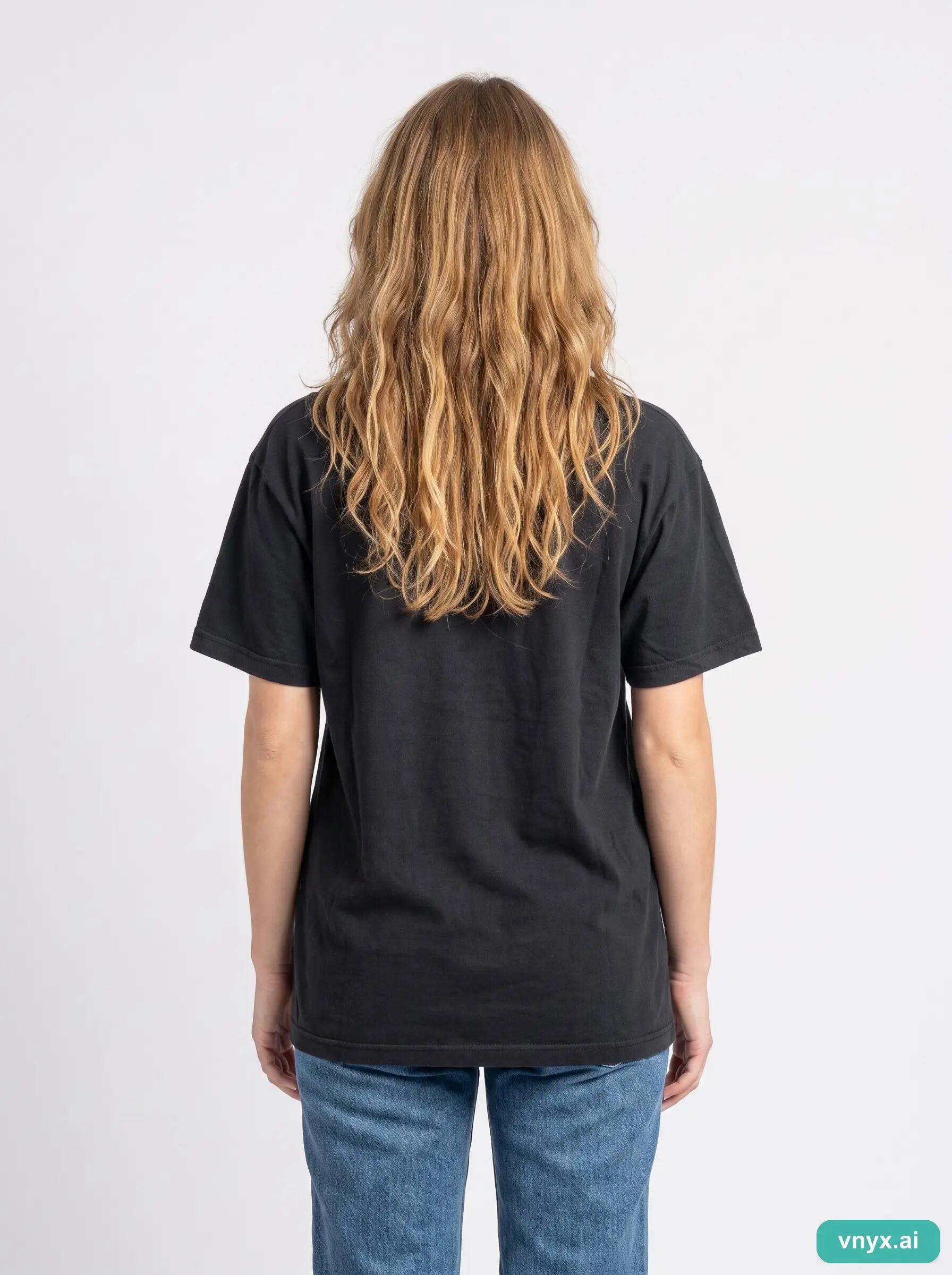 Second Life - Vintage Fruit of the Loom Timeless Black T-Shirt Women M 2/6