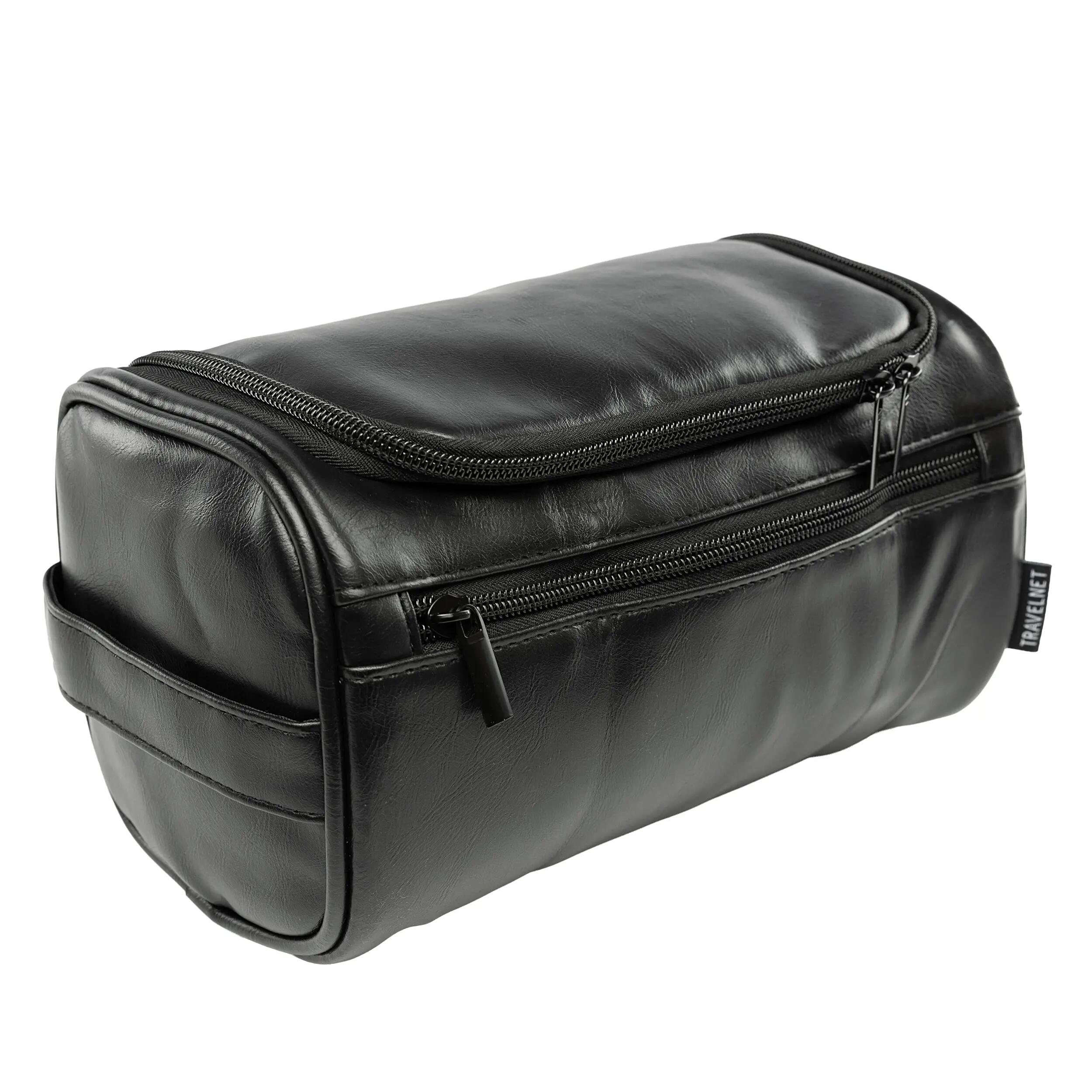 Travelnet Beauty Case Effetto Pelle con Gancio, Organizer da Viaggio di Lusso 2/7