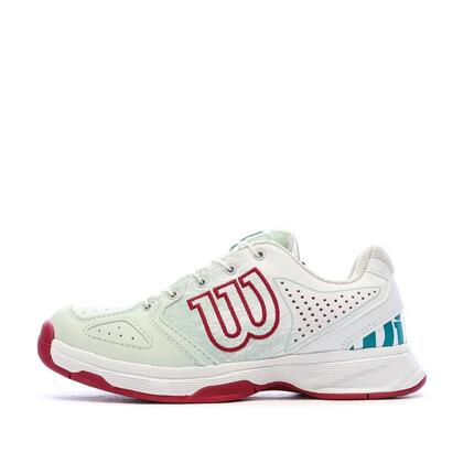 Chaussures de tennis Blanches/Bordeaux Junior Wilson Kaos