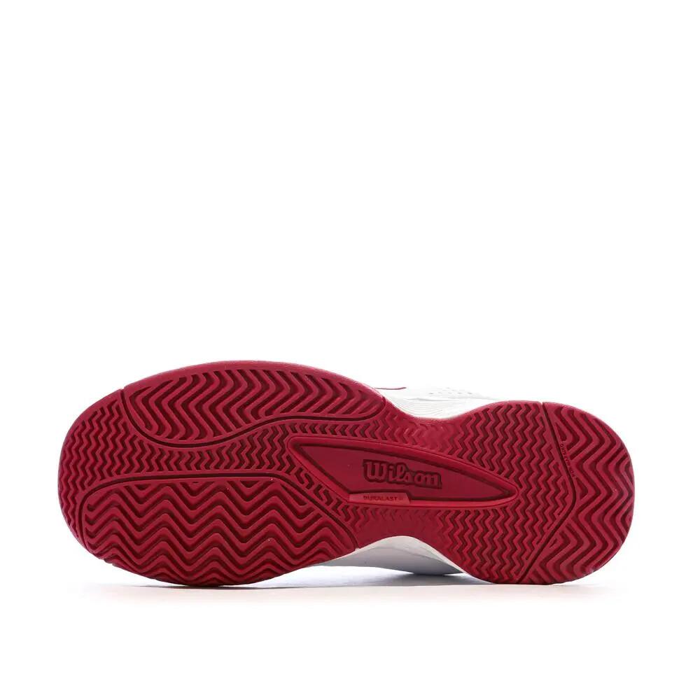 Wilson Kaos Junior Tennis Schoenen Wit/Bordeaux 6/7