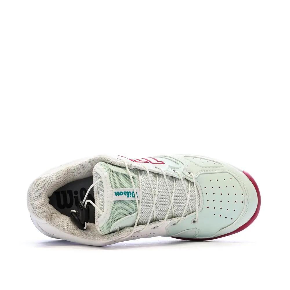 Wilson Kaos Junior Tennis Schoenen Wit/Bordeaux 5/7
