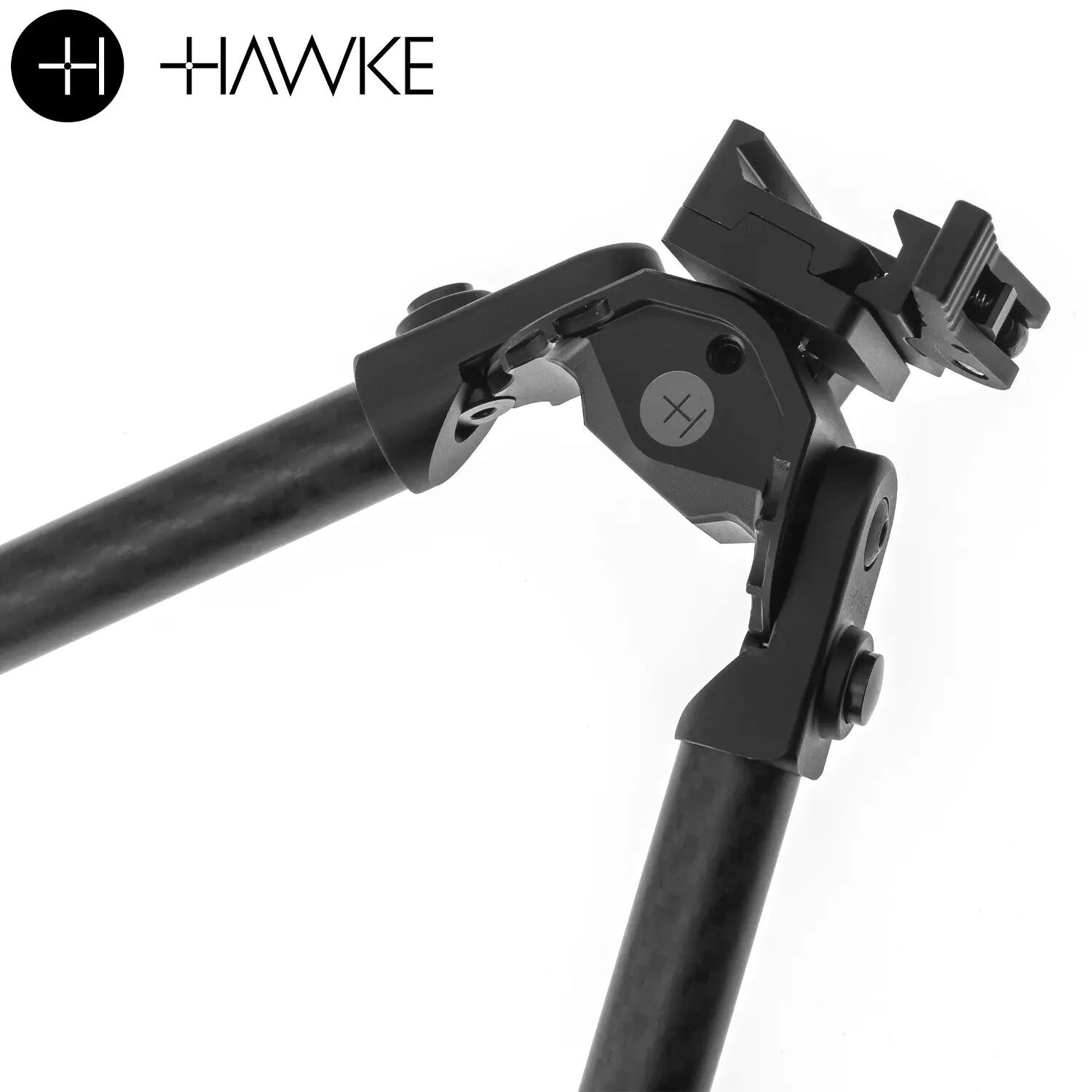 Bipé Hawke Pro Fibra de Carbono 20-28cm (8-11") Smooth Twist Lock Tilt Picatinny 5/5
