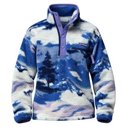 Pullover weich wärmend Damen - Helvetia™ II Printed Cropped Half Snap
