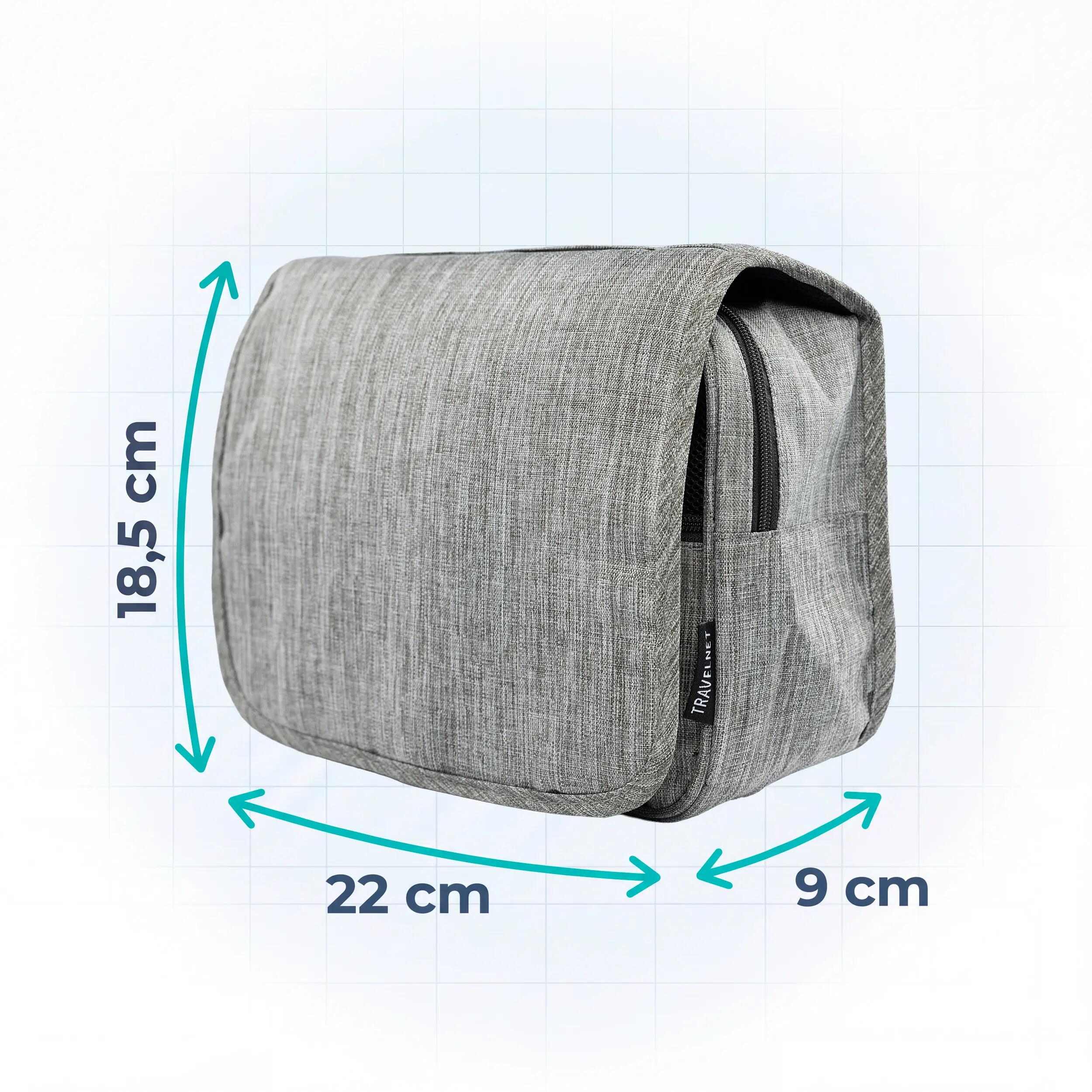Travelnet Beauty Case con Gancio – Beauty Case da Viaggio da Appendere 4 Litri 3/7