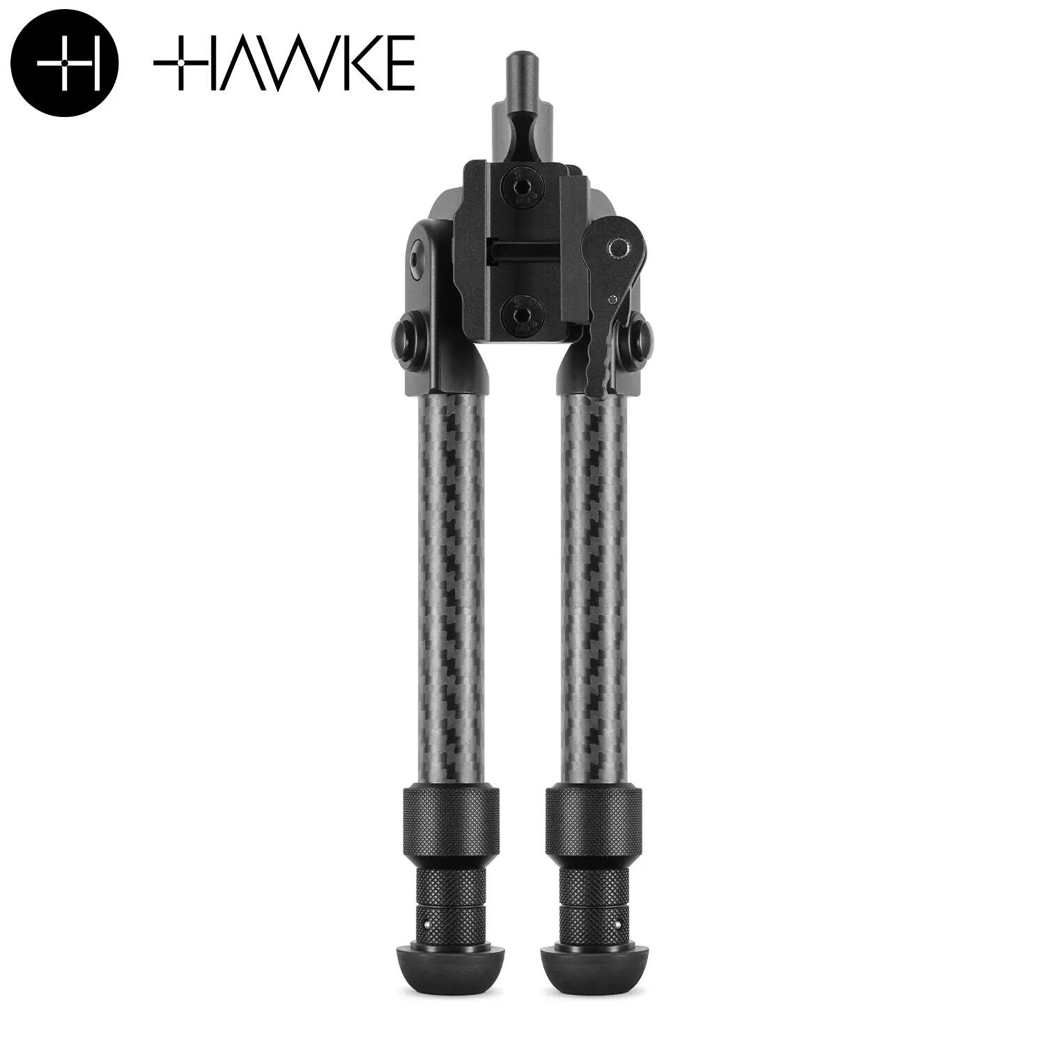 Bipé Hawke Pro Fibra de Carbono 20-28cm (8-11") Smooth Twist Lock Tilt Picatinny 2/5