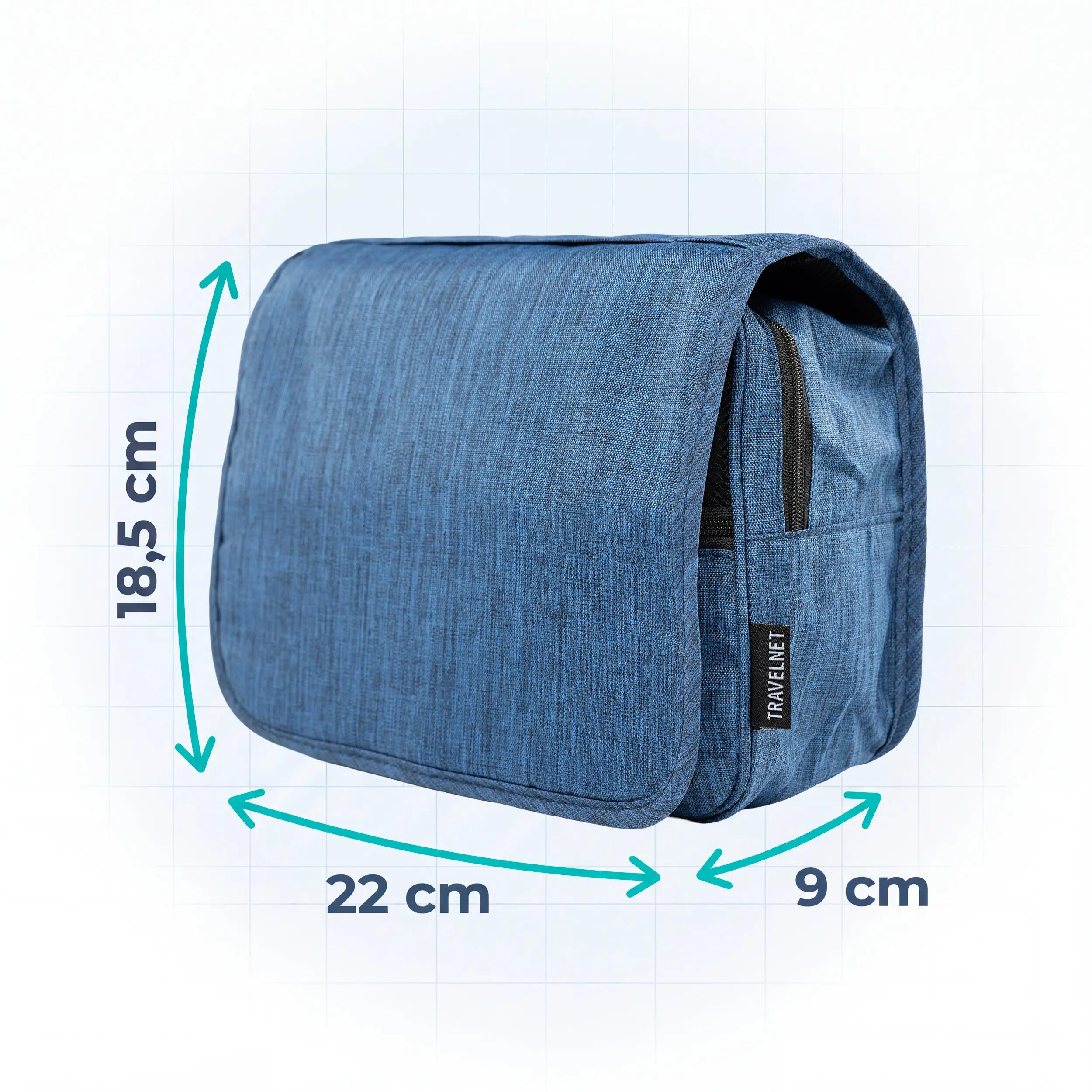 Travelnet Beauty Case con Gancio – Beauty Case da Viaggio da Appendere 4 Litri 3/7