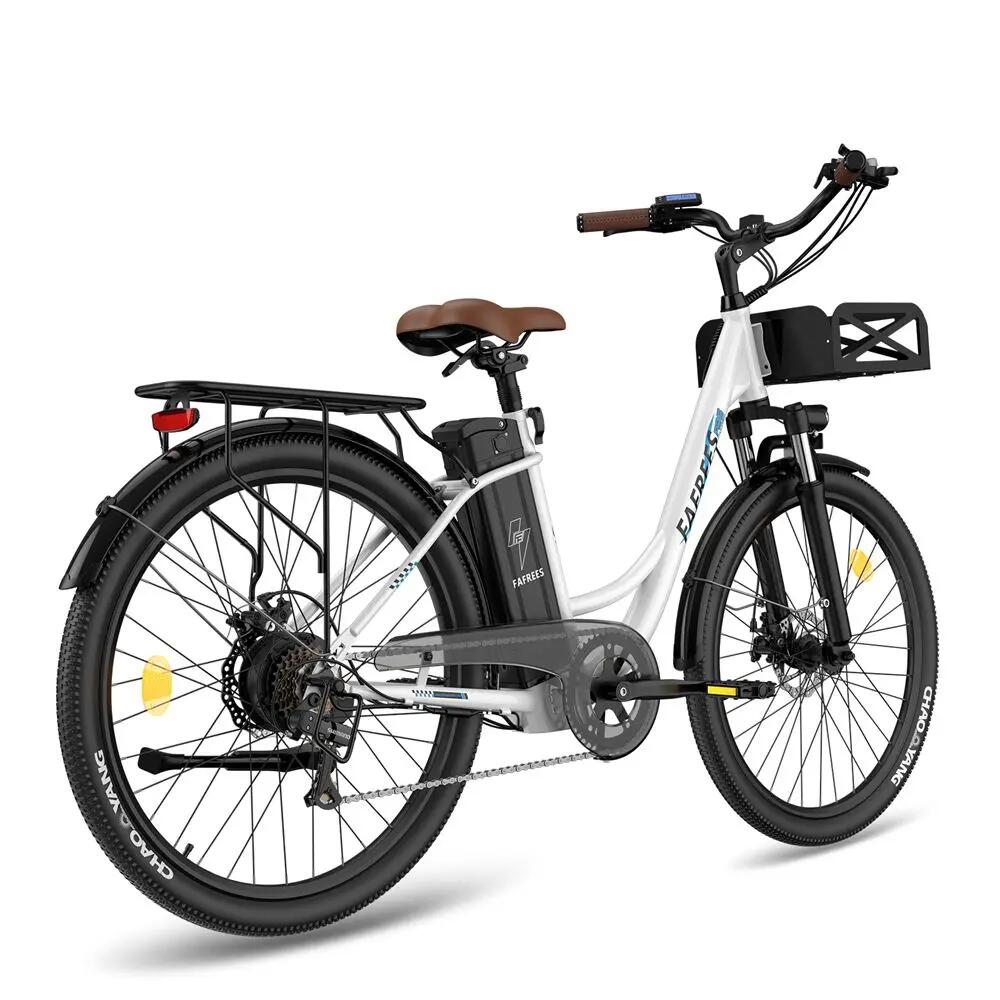 Electric Bicycle Fafrees F26 Lasting 26" Tire 250W Motor 36V 25Ah Battery, White 4/15