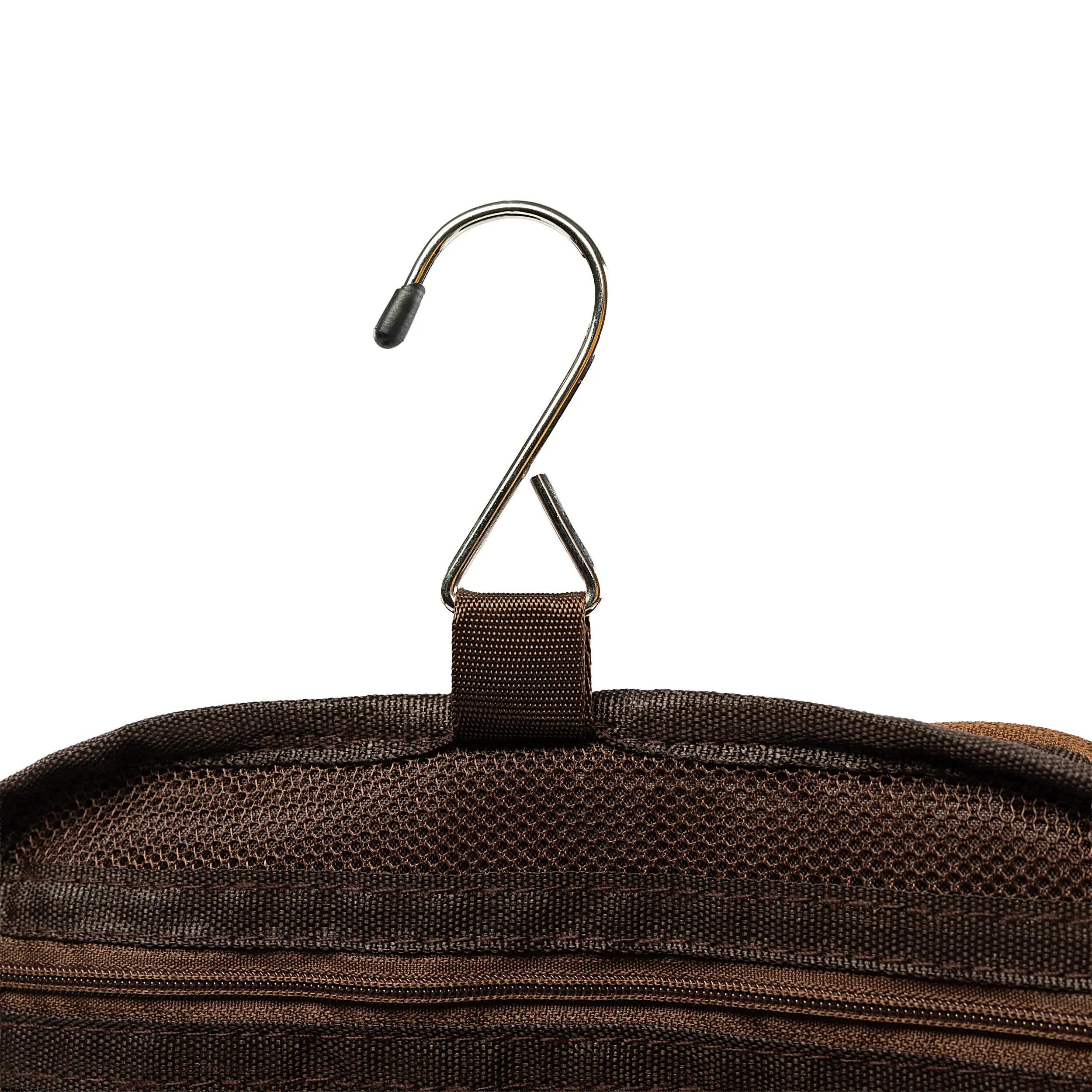Travelnet Trousse de toilette aspect cuir avec crochet 5/7