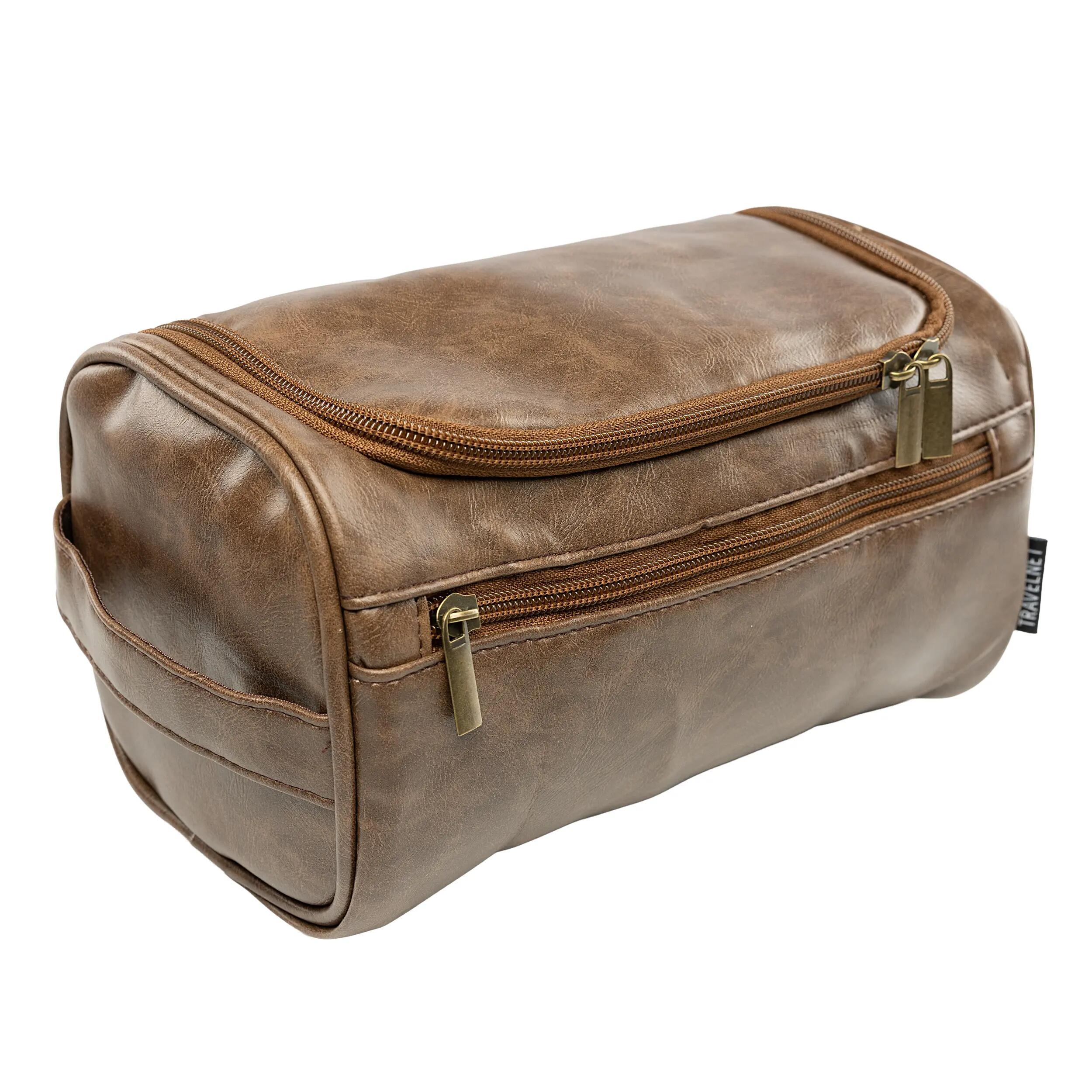 Travelnet Trousse de toilette aspect cuir avec crochet 2/7