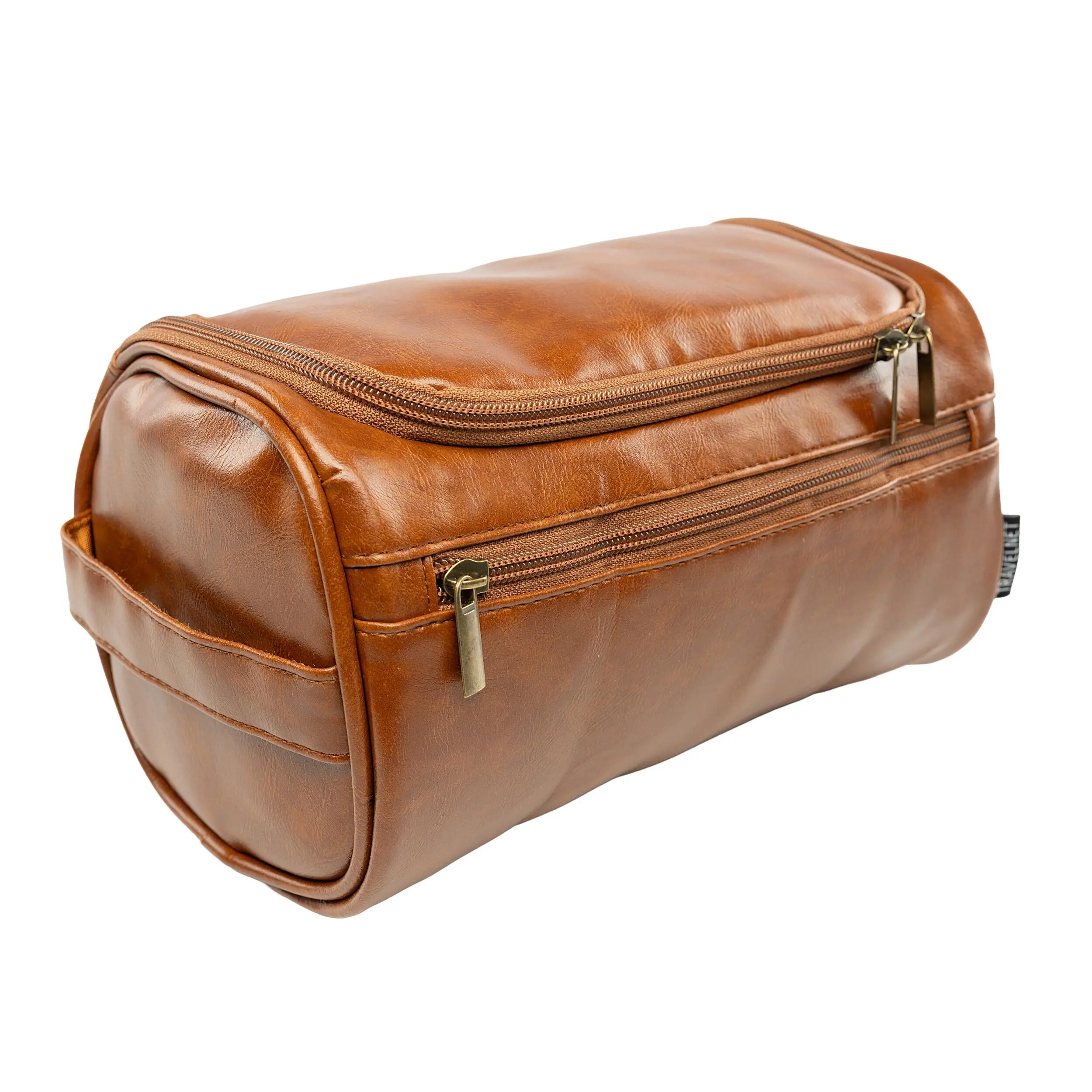 Travelnet Beauty Case Effetto Pelle con Gancio, Organizer da Viaggio di Lusso 2/7