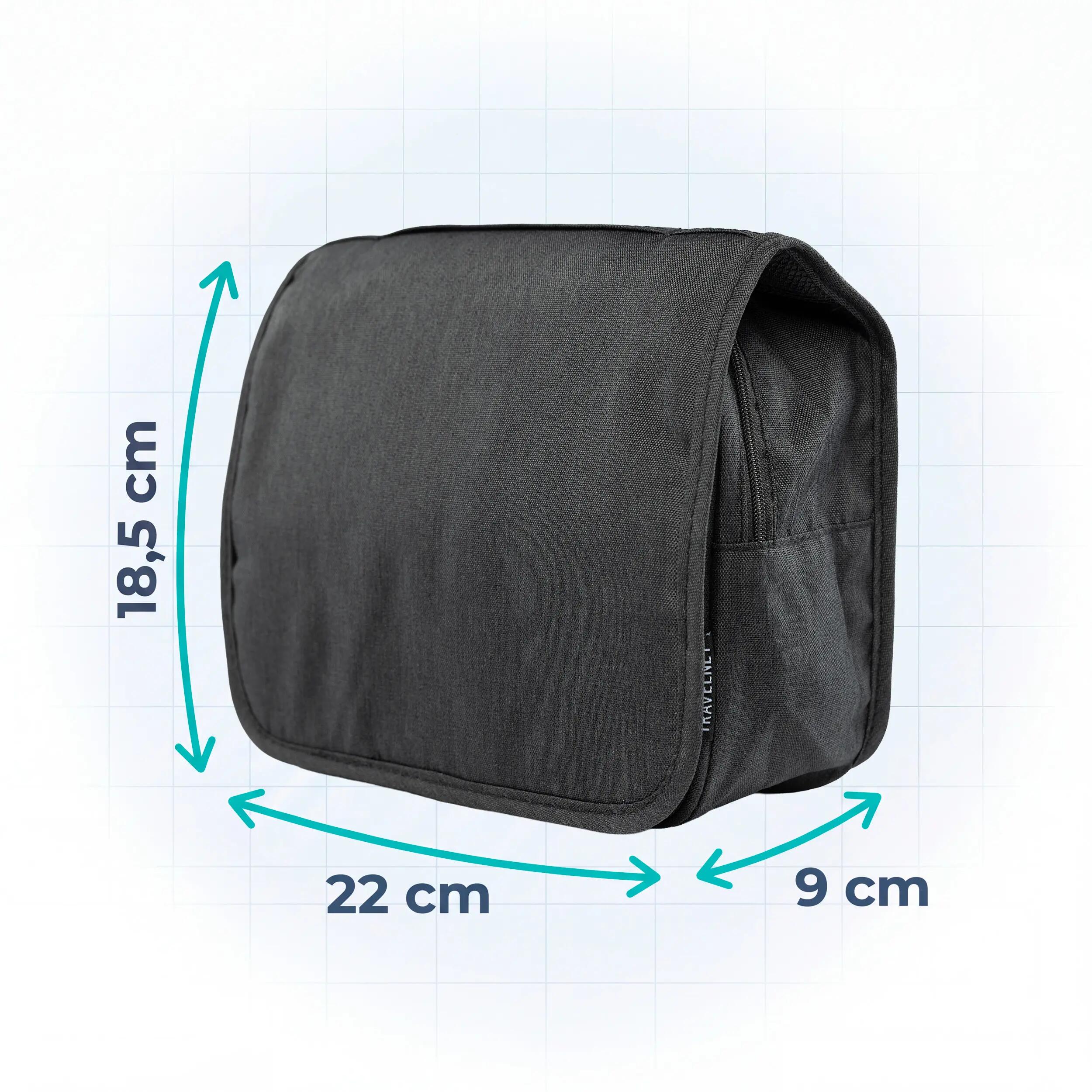 Travelnet Beauty Case con Gancio – Beauty Case da Viaggio da Appendere 4 Litri 3/7