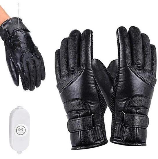 1 paire de gants chauffants - Gants d'hiver chauffants pour homme - Gants chauds
