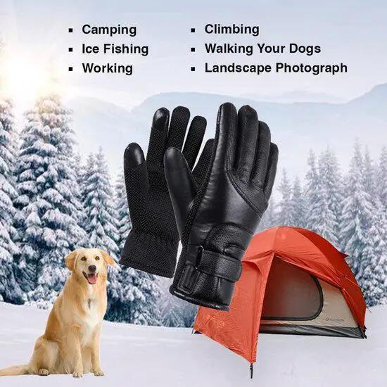 1 paire de gants chauffants - Gants d'hiver chauffants pour homme - Gants chauds 5/7
