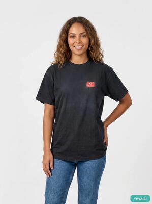 Second life - vintage fruit of the loom classic black t-shirt women m