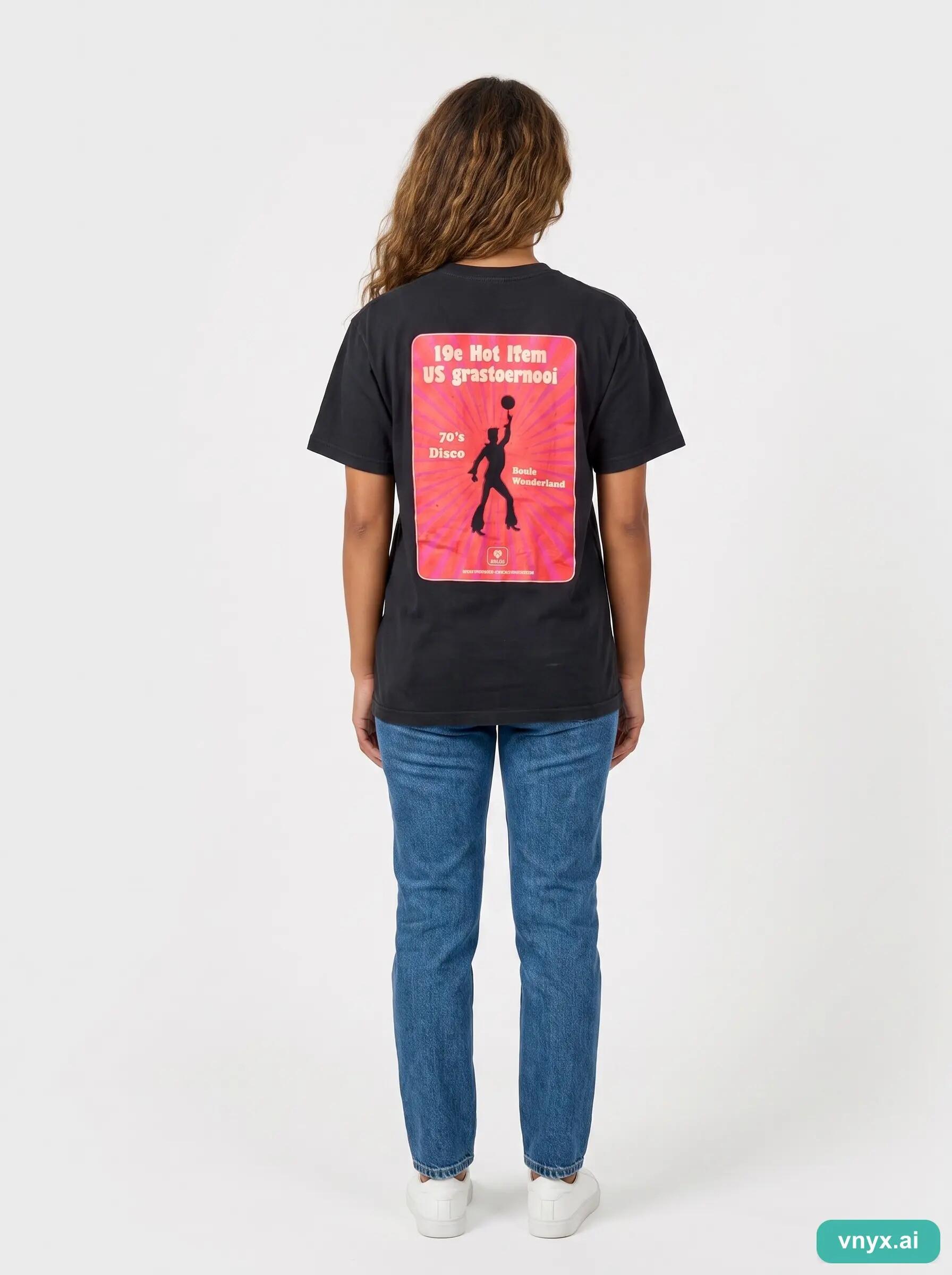 Second Life - Vintage Fruit of the Loom Classic Black T-Shirt Women M 5/6