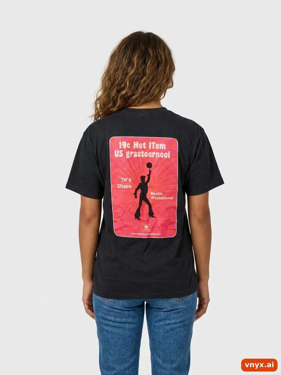 Second Life - Vintage Fruit of the Loom Classic Black T-Shirt Women M 4/6