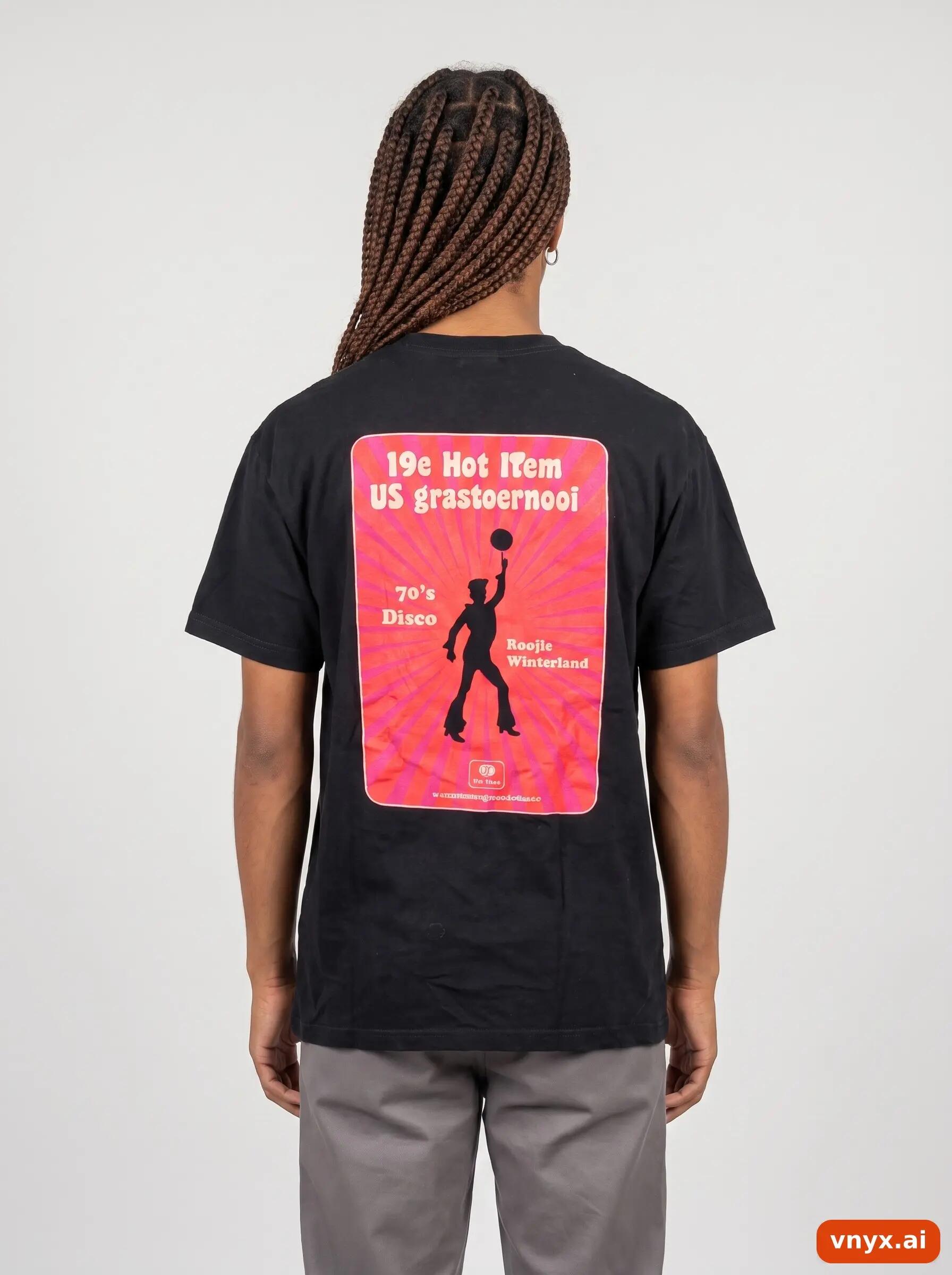 Second Life - Vintage Fruit of the Loom Dark Black T-Shirt Men M 2/6