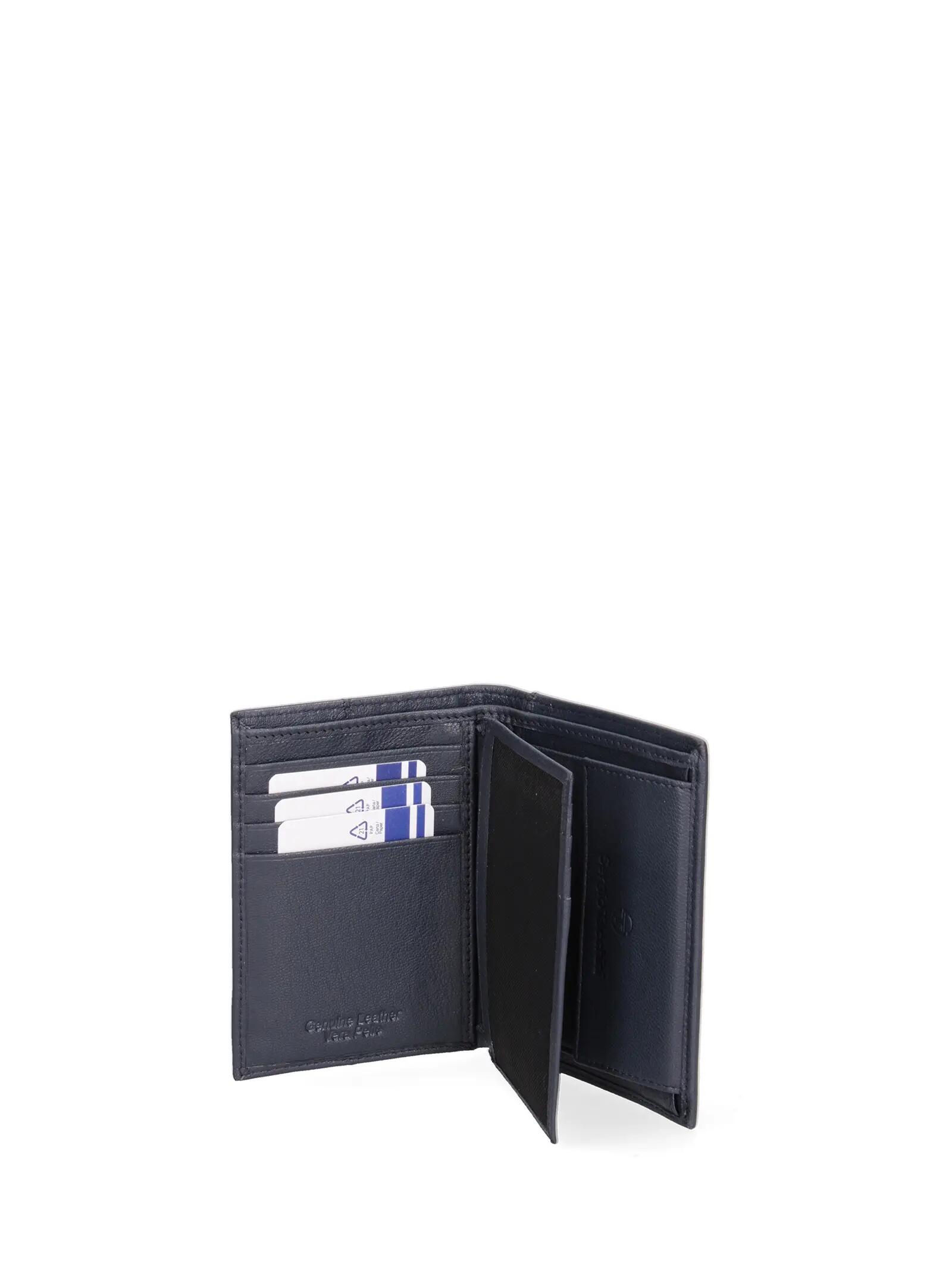 Herrengeldbörse Sergio Tacchini Echtleder schwarz kompakt 6/6