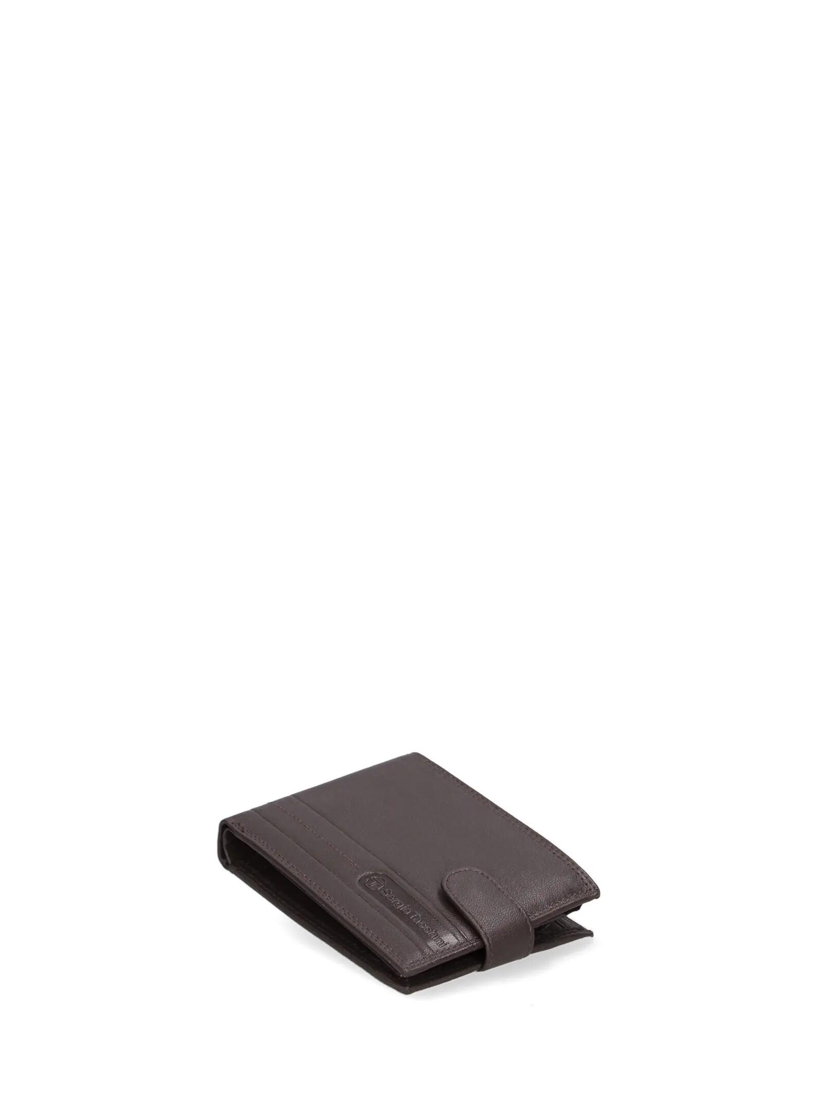 Portefeuille homme Sergio Tacchini cuir véritable noir bouton pression 2/5