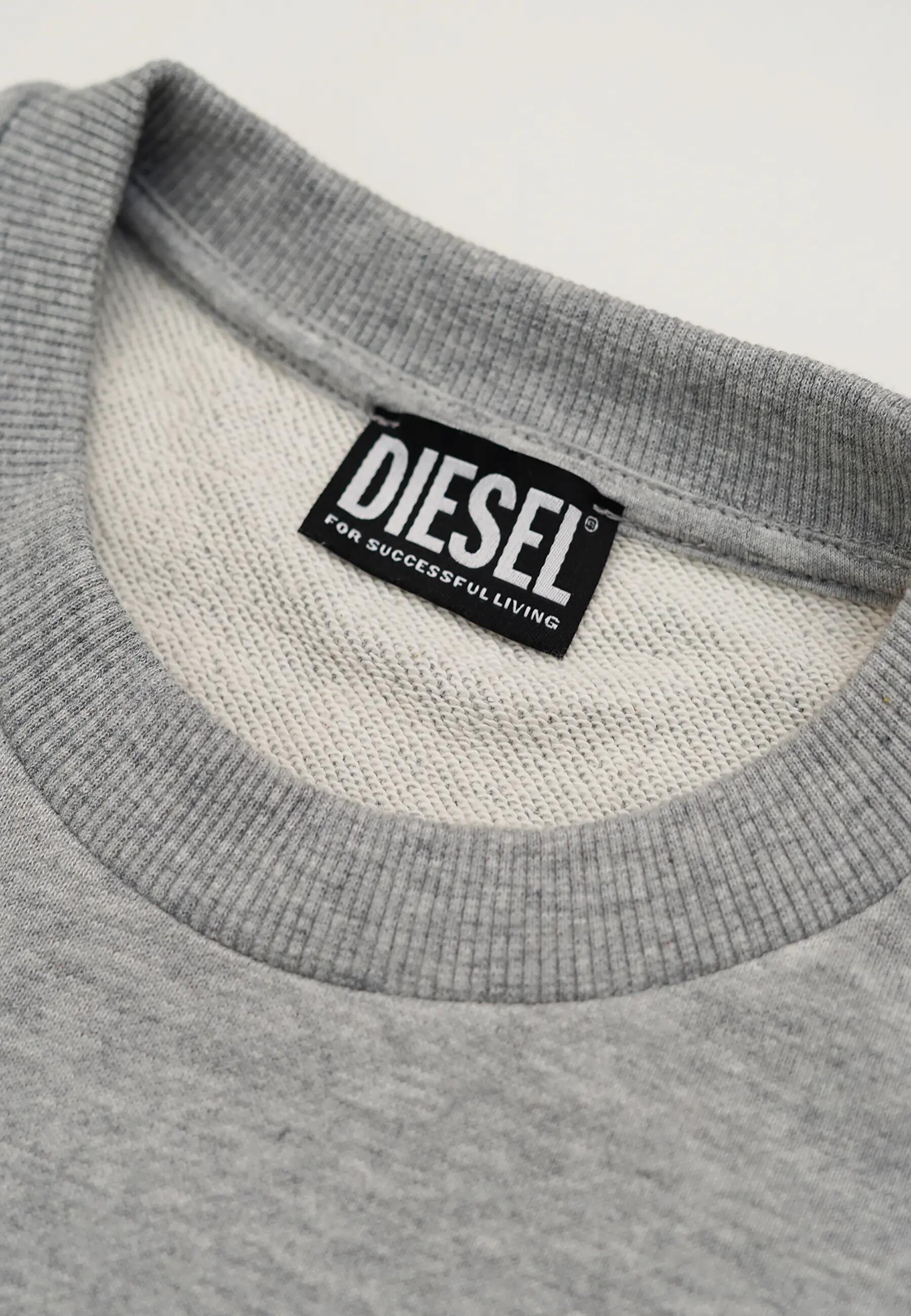 Sweatshirt Diesel grau Herren Baumwolle Polyester Casual 7/7