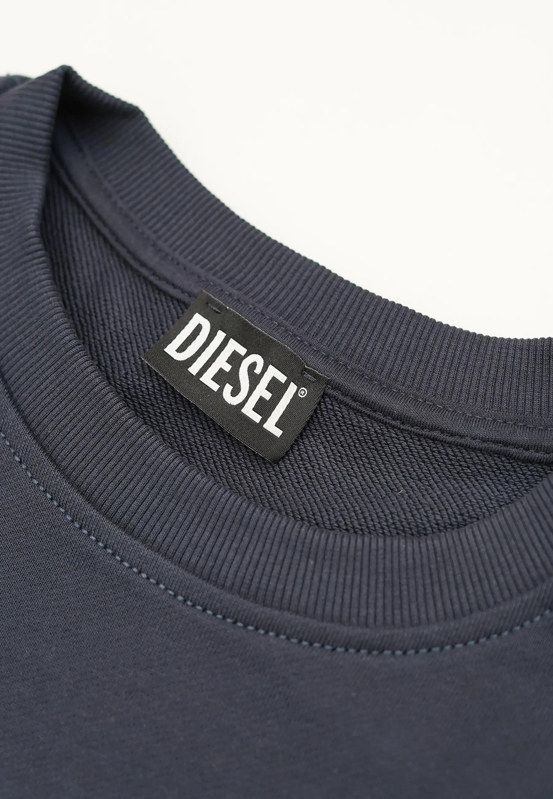 Diesel Herren Sweatshirt Blau 100% Baumwolle - Lässiger Klassiker 7/7