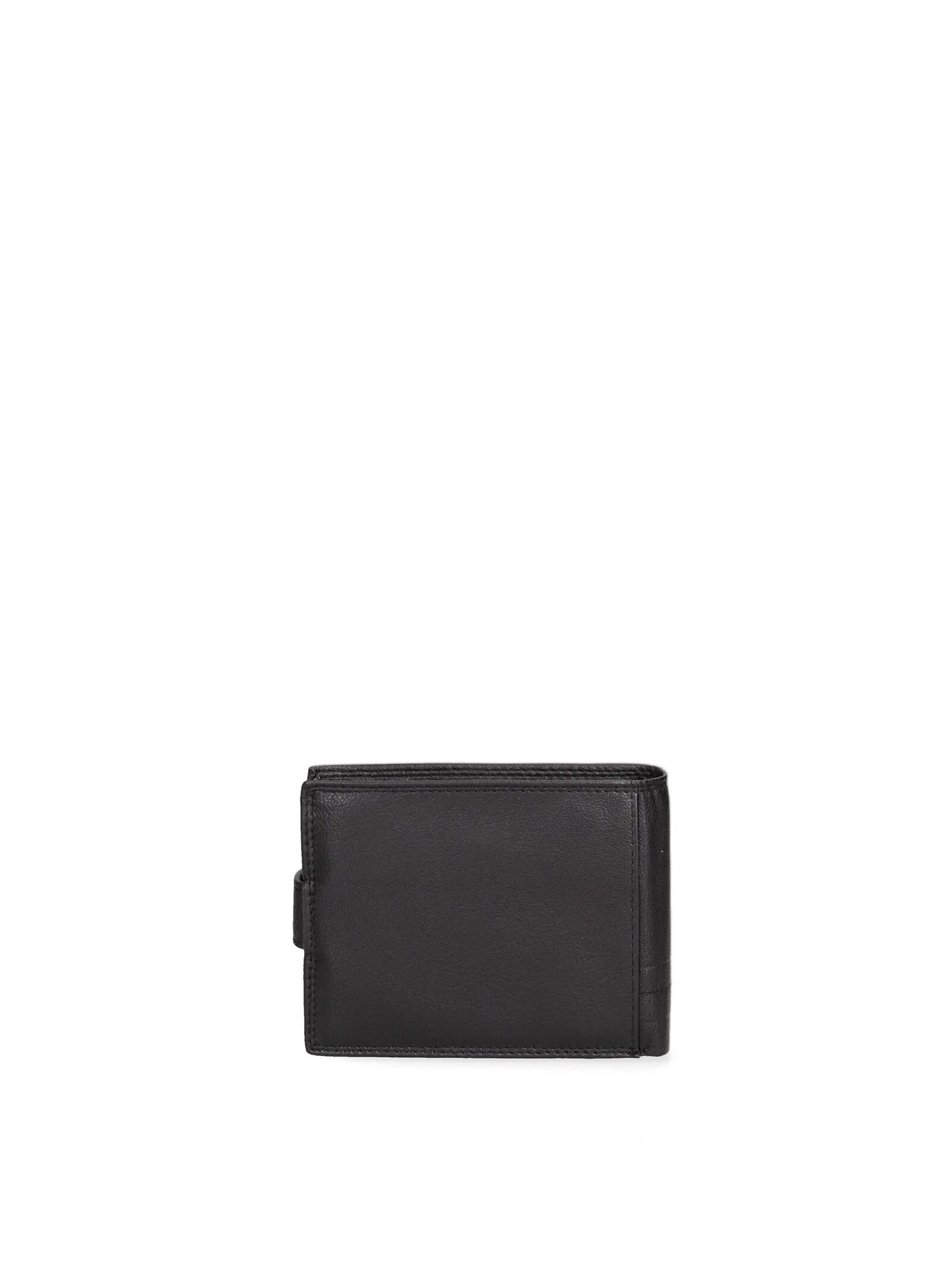 Portefeuille homme Sergio Tacchini cuir véritable noir bouton pression 2/6