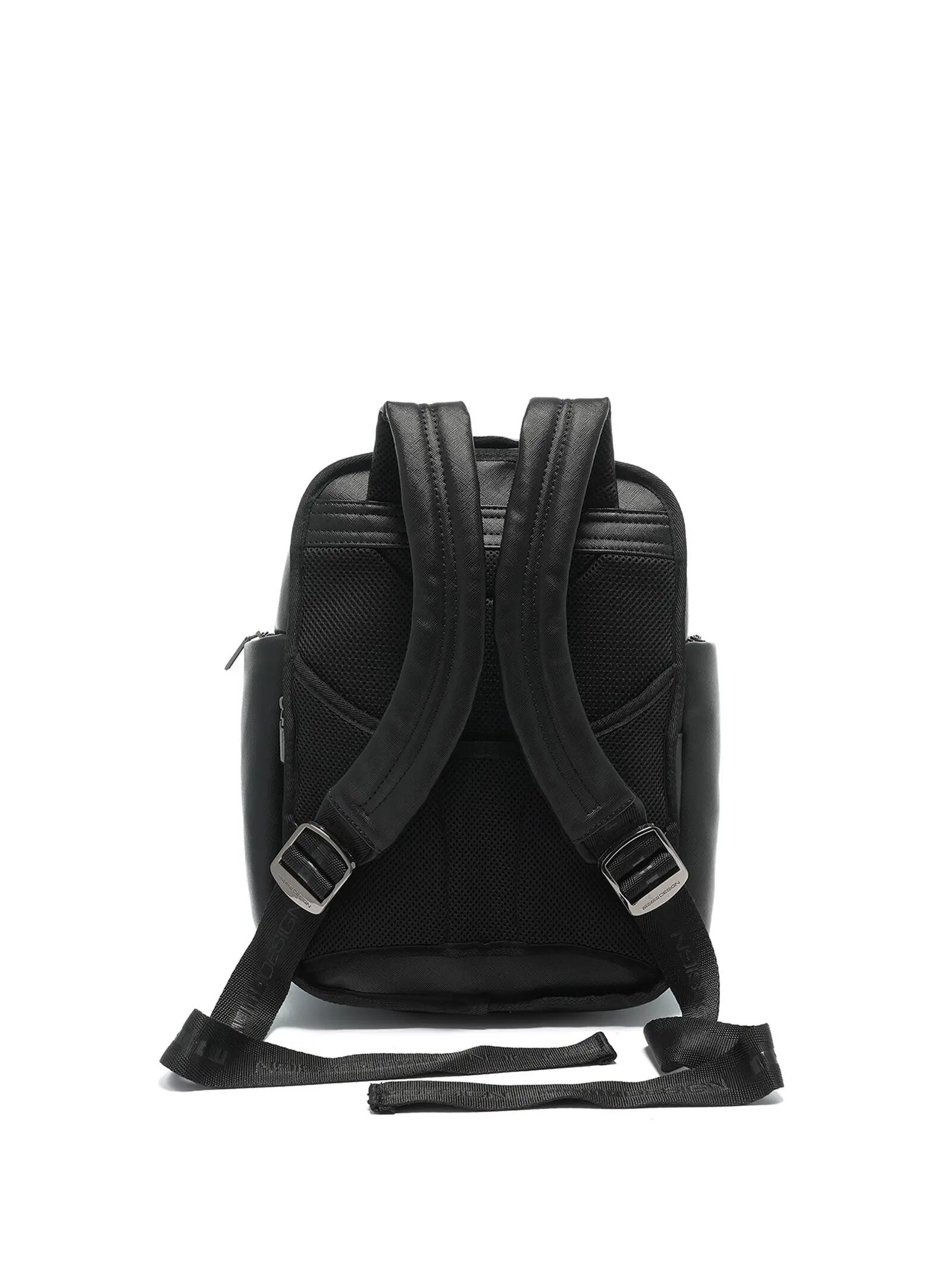 Momo Design Black Men's Backpack - Polyester with Zip Pockets 3/3