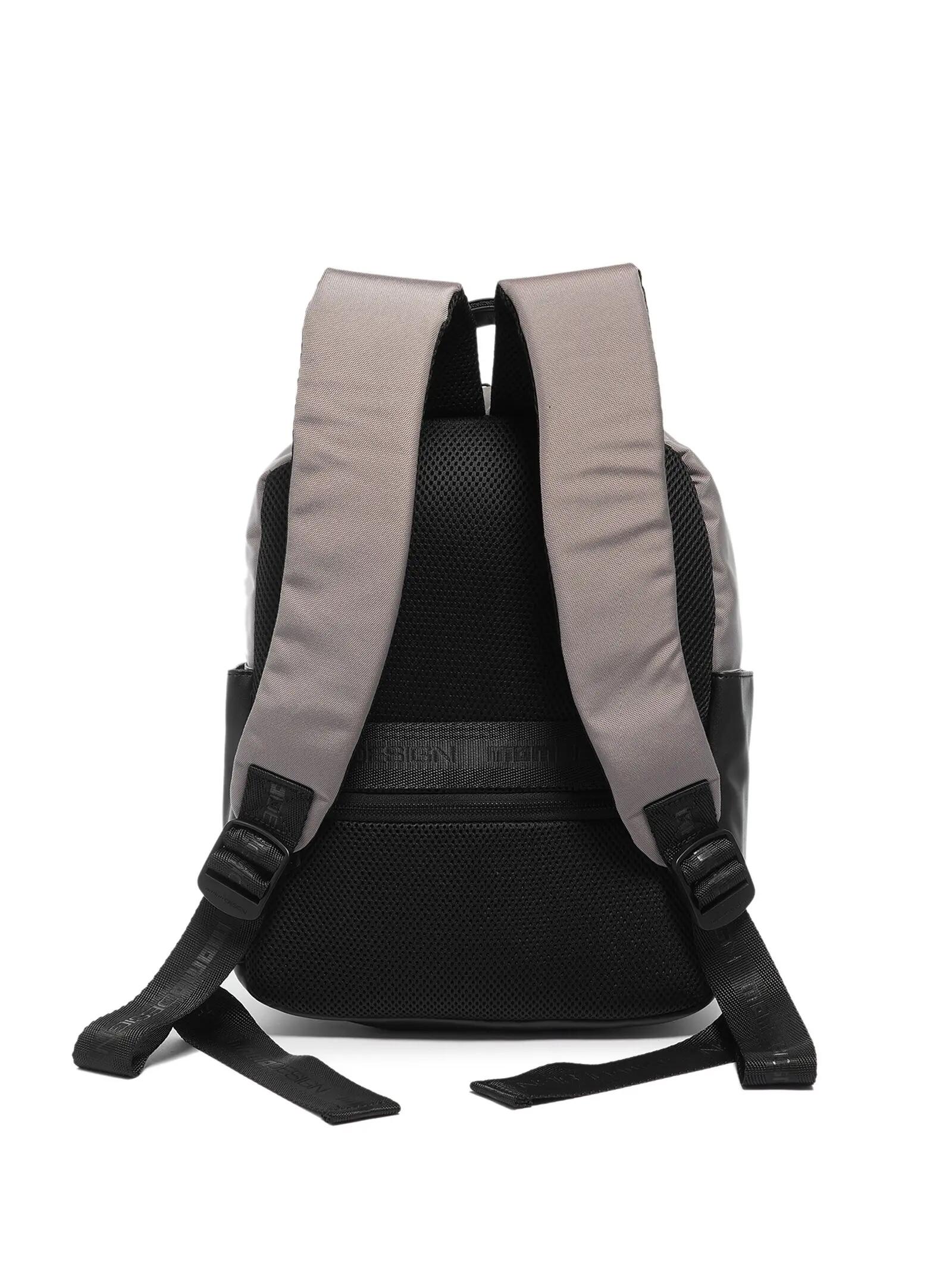 Momo Design Men's Black Polyester Backpack with Zip Pockets and Compartments 3/3