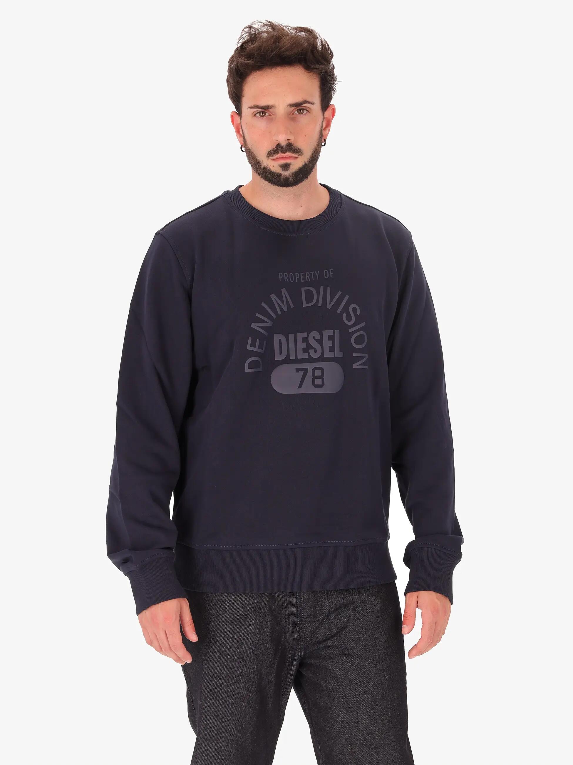 Diesel Herren Sweatshirt Blau 100% Baumwolle - Lässiger Klassiker 2/7