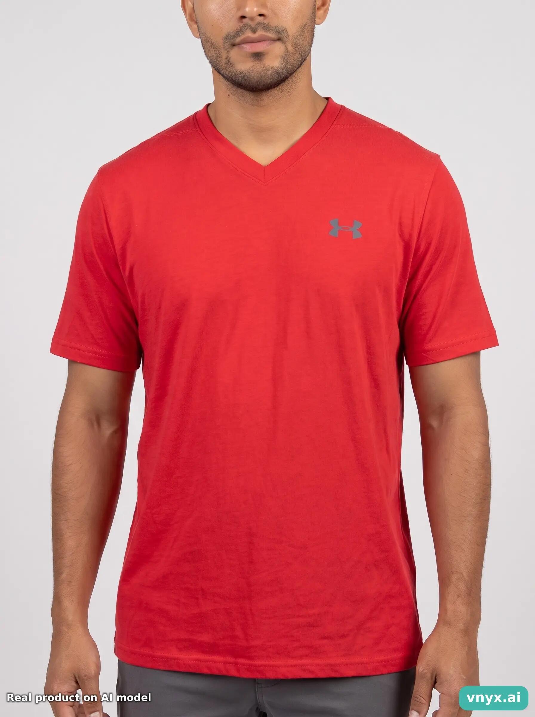 Second Life - Vintage Under Armour Red T-Shirt Men M 6/6