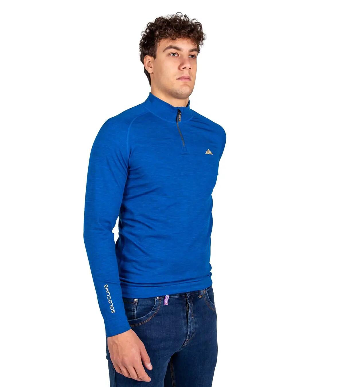 Forro polar de lana merino para montaña Merino Rex Unisex Azul 4/5