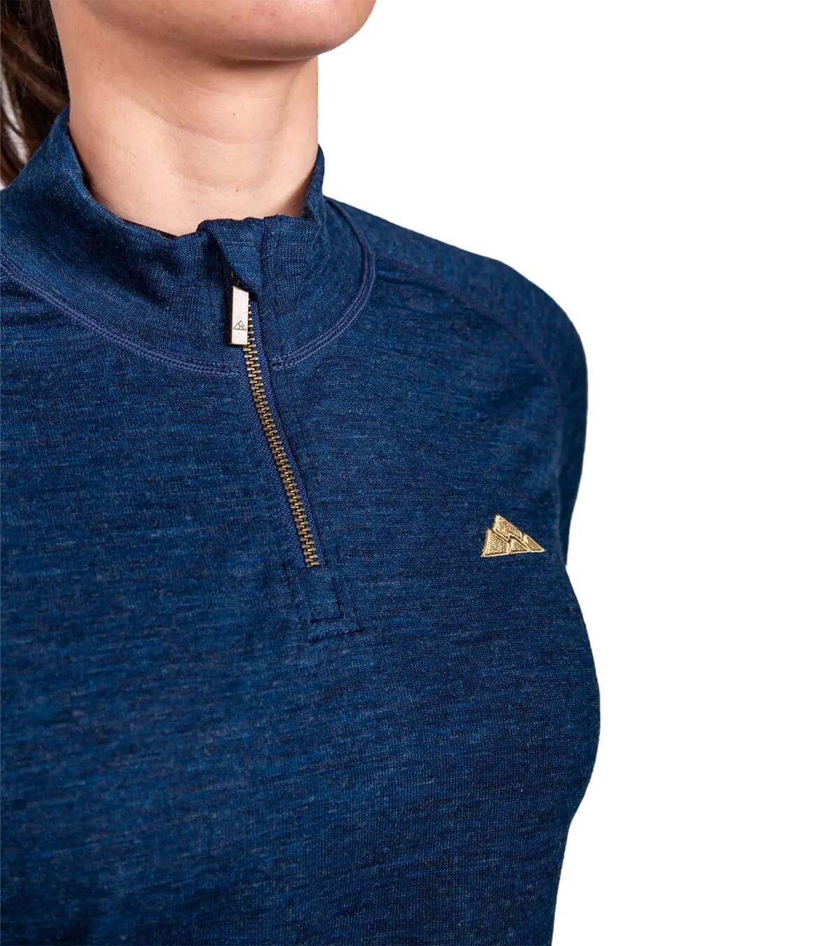 Forro polar de lana merino para montaña Merino Rex Unisex Azul Marino 4/5