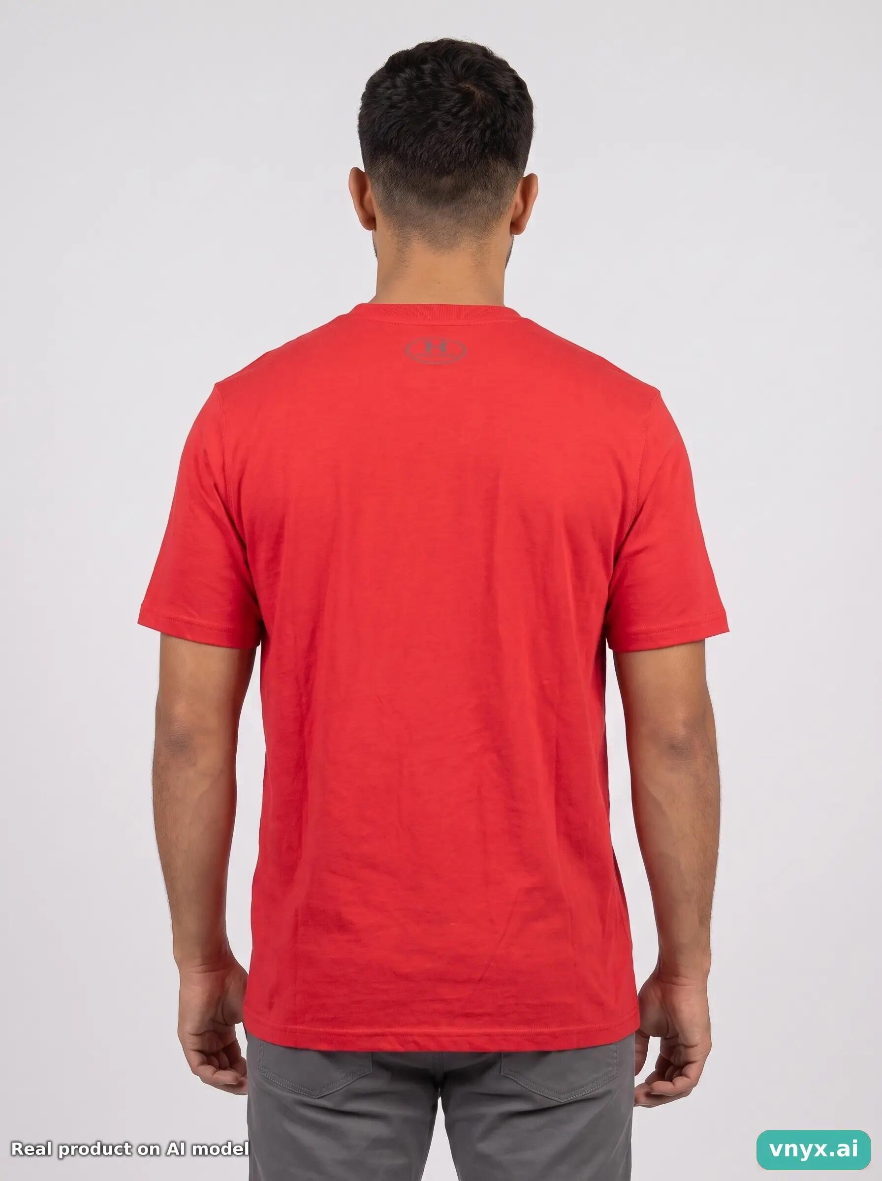 Second Life - Vintage Under Armour Red T-Shirt Men M 4/6
