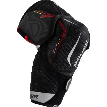BAUER Vapor FLY40 Intermediate noires coudières de hockey pour enfants