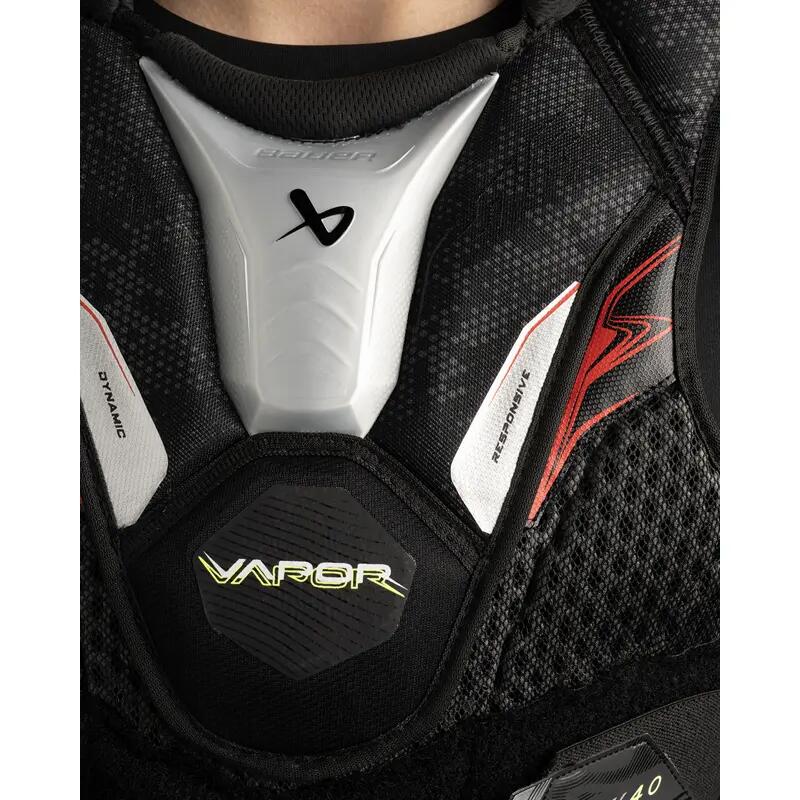 BAUER Vapor FLY40 Intermediate zwarte hockeyschouderbeschermers voor kinderen 2/6
