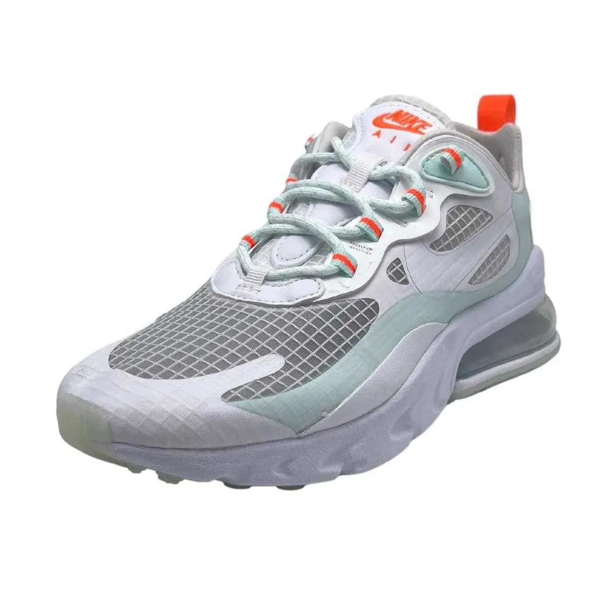 Baskets AIR MAX REACT Femme (Blanc / Bleu Clair / Orange) 4/4