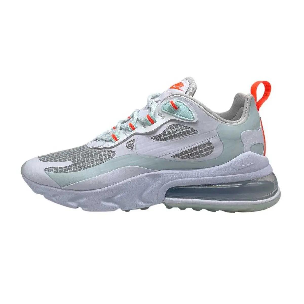 Baskets AIR MAX REACT Femme (Blanc / Bleu Clair / Orange) 2/4