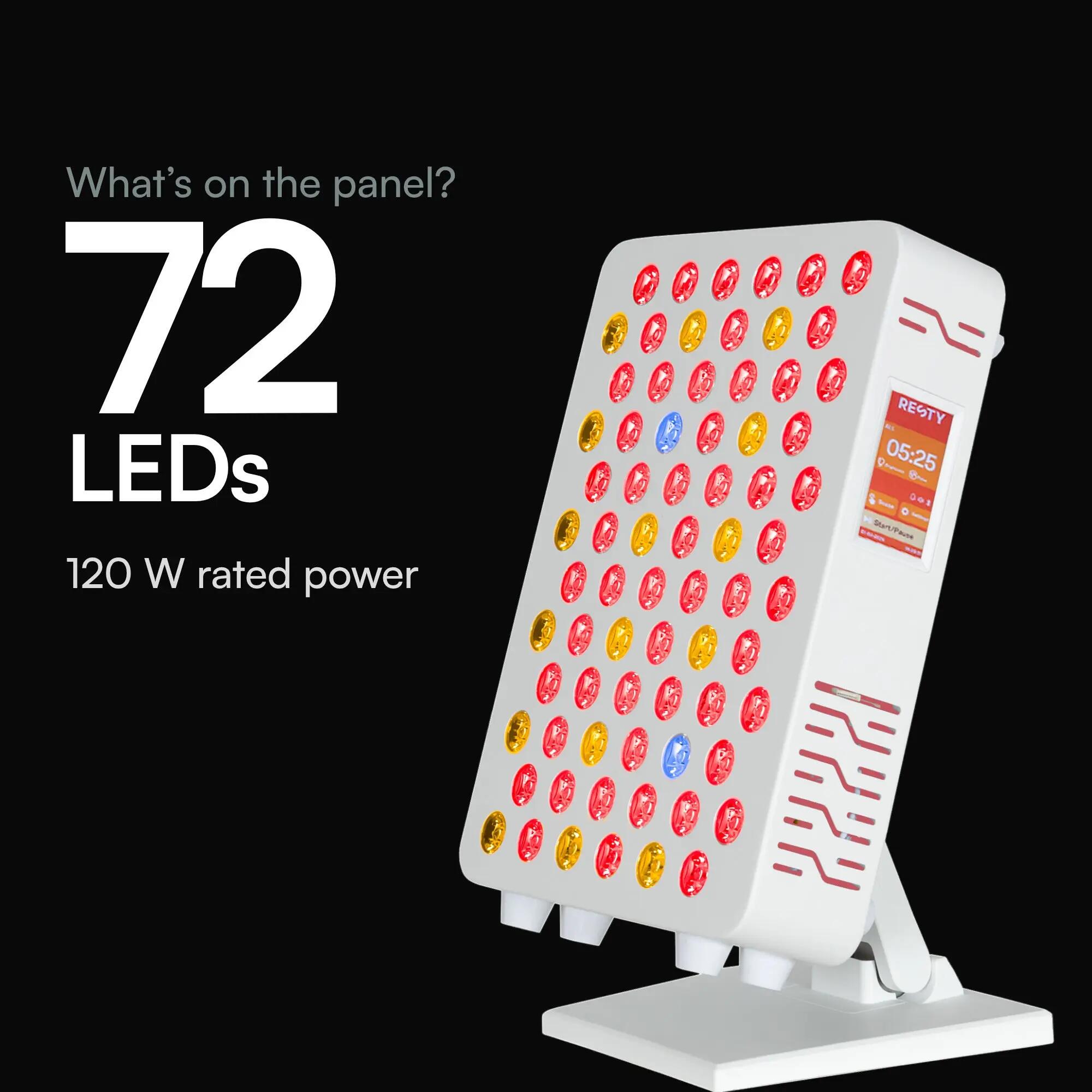 Roodlichttherapie paneel 72 leds 9 golflengtes MARS 600 7/9