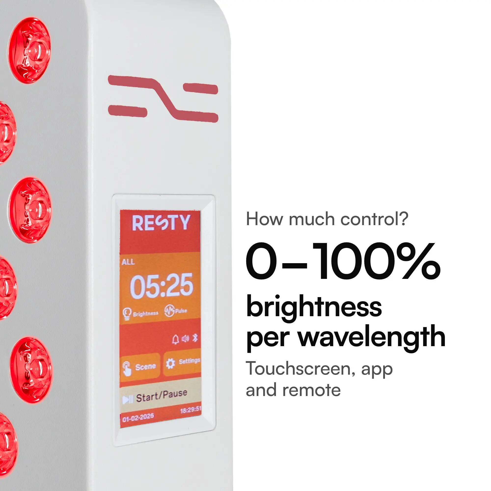 Roodlichttherapie paneel 72 leds 9 golflengtes MARS 600 5/9