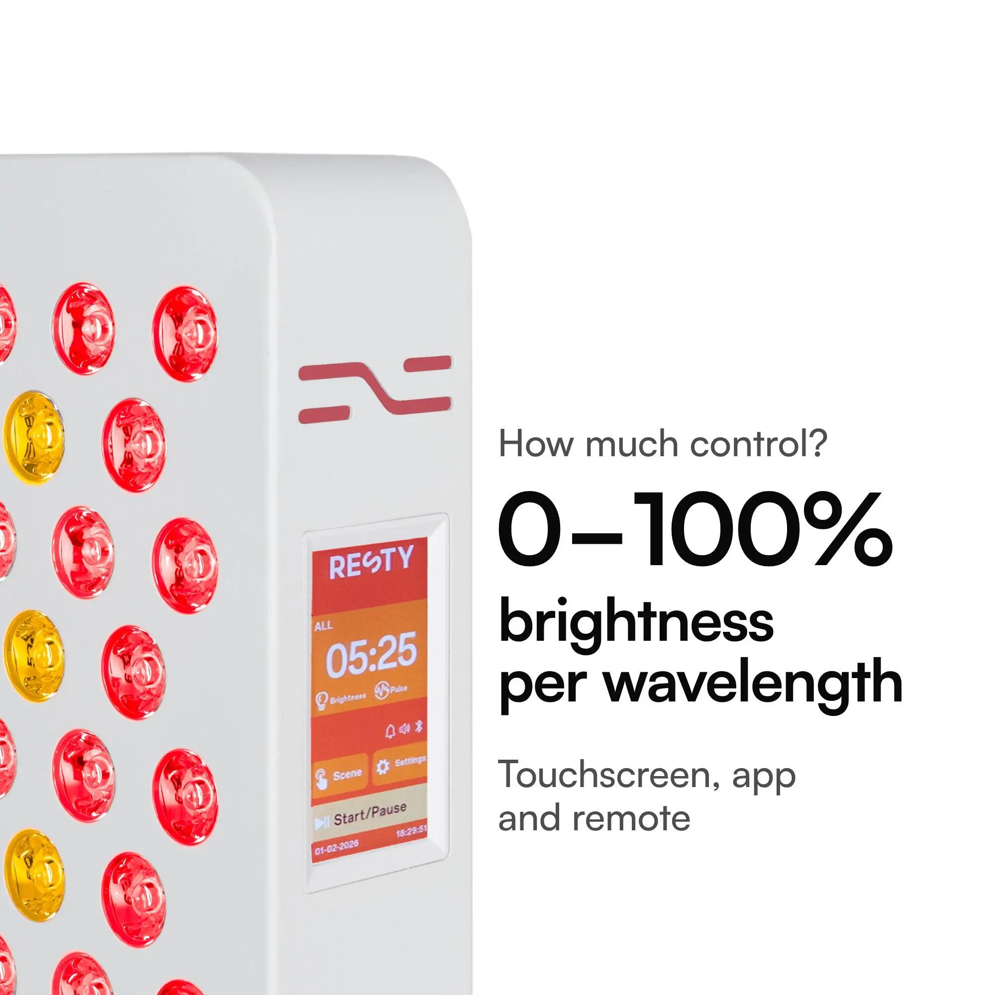 Roodlichttherapie paneel 144 leds 9 golflengtes MARS 800 4/16