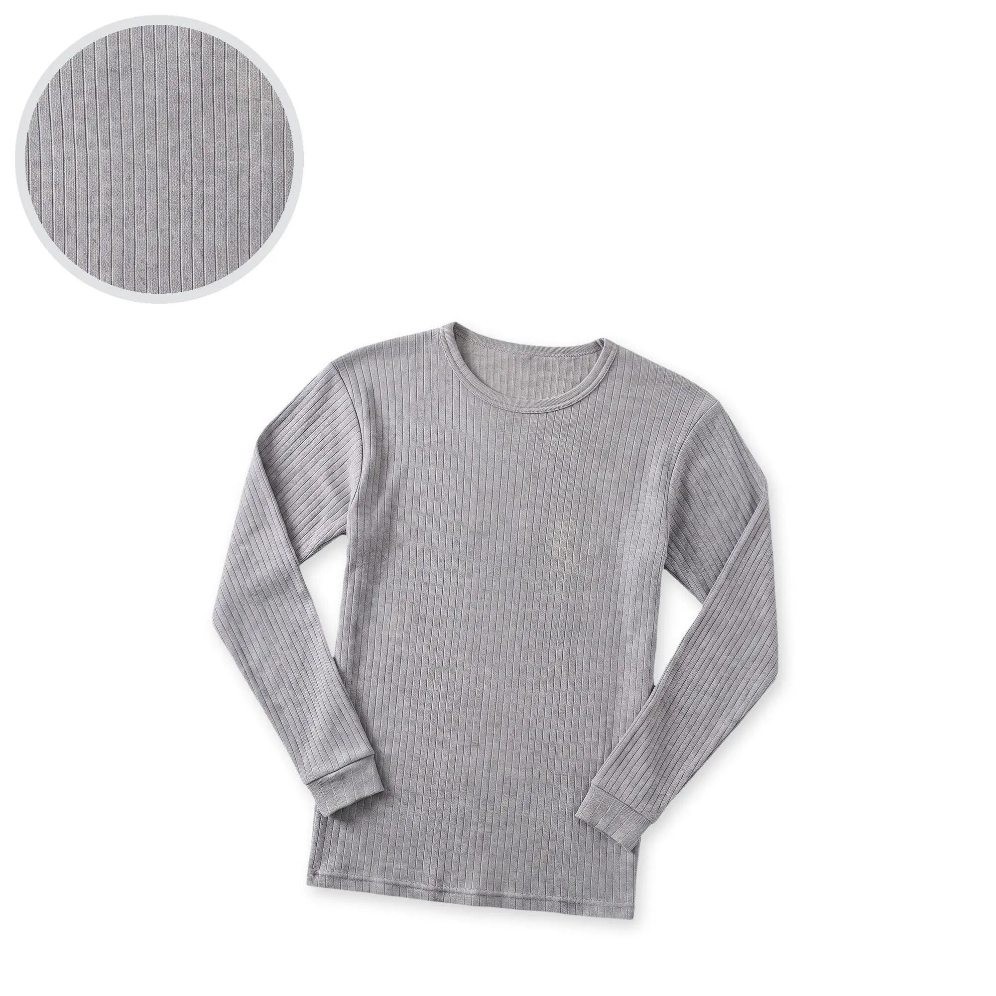 Herren Ski Unterhemd Langarm Unterziehshirt innen angeraut Baumwollmix 2er Pack 6/6