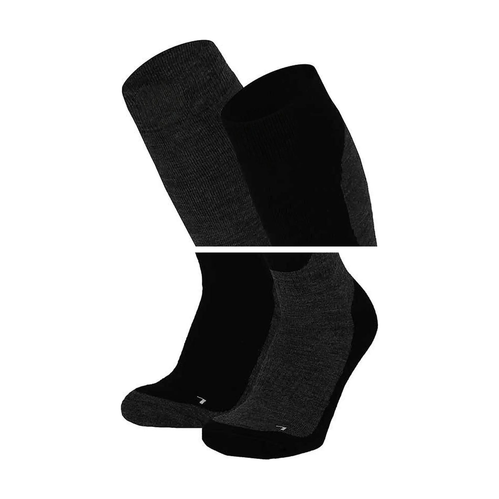 Kinder Ski Snowboard Skisocken kniehoch Viererpack warme Socken mit Wollanteil 4/4