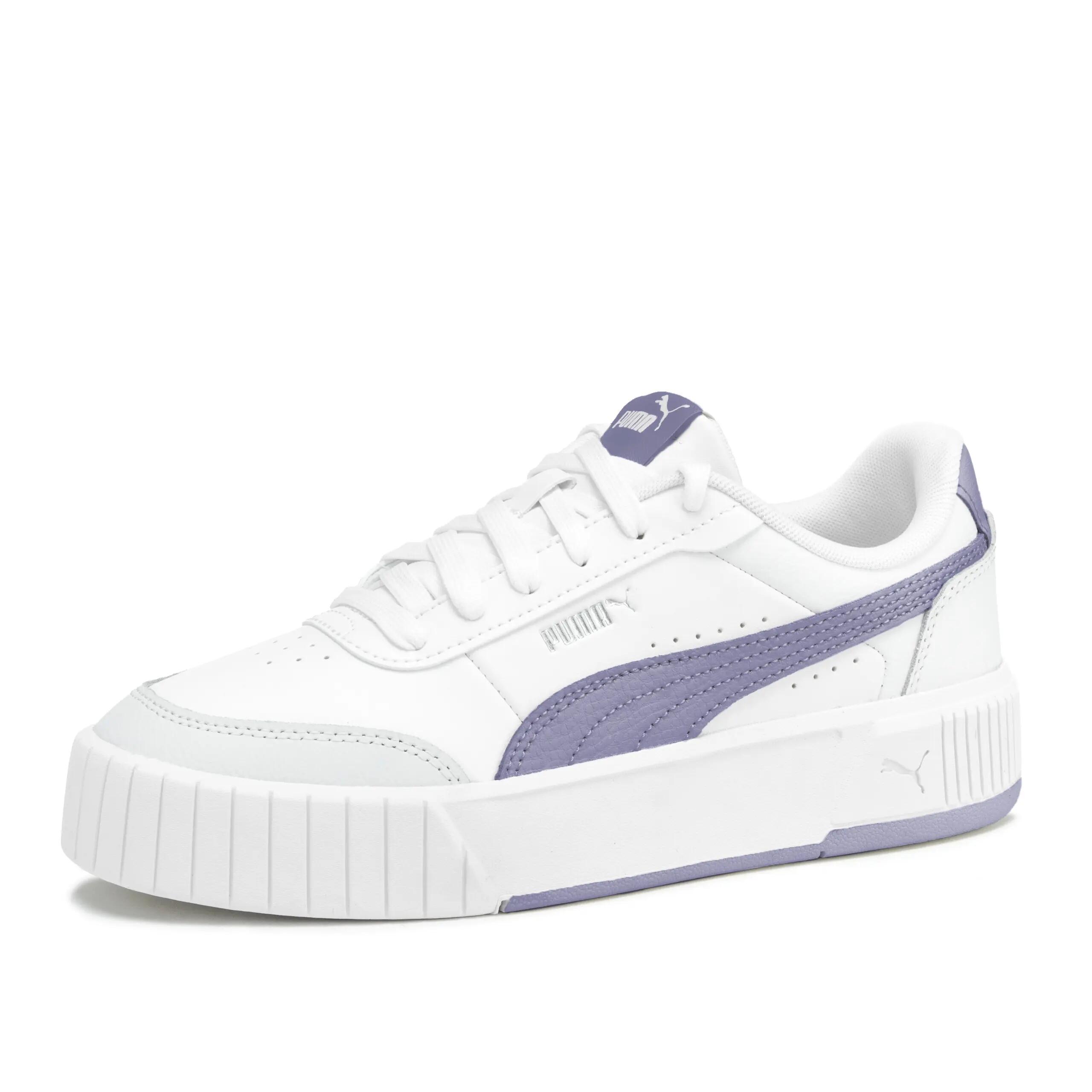 Women's - Sport - Trainers - Platform, SoftFoam+ - Carina Mia - White/Purple 3/5