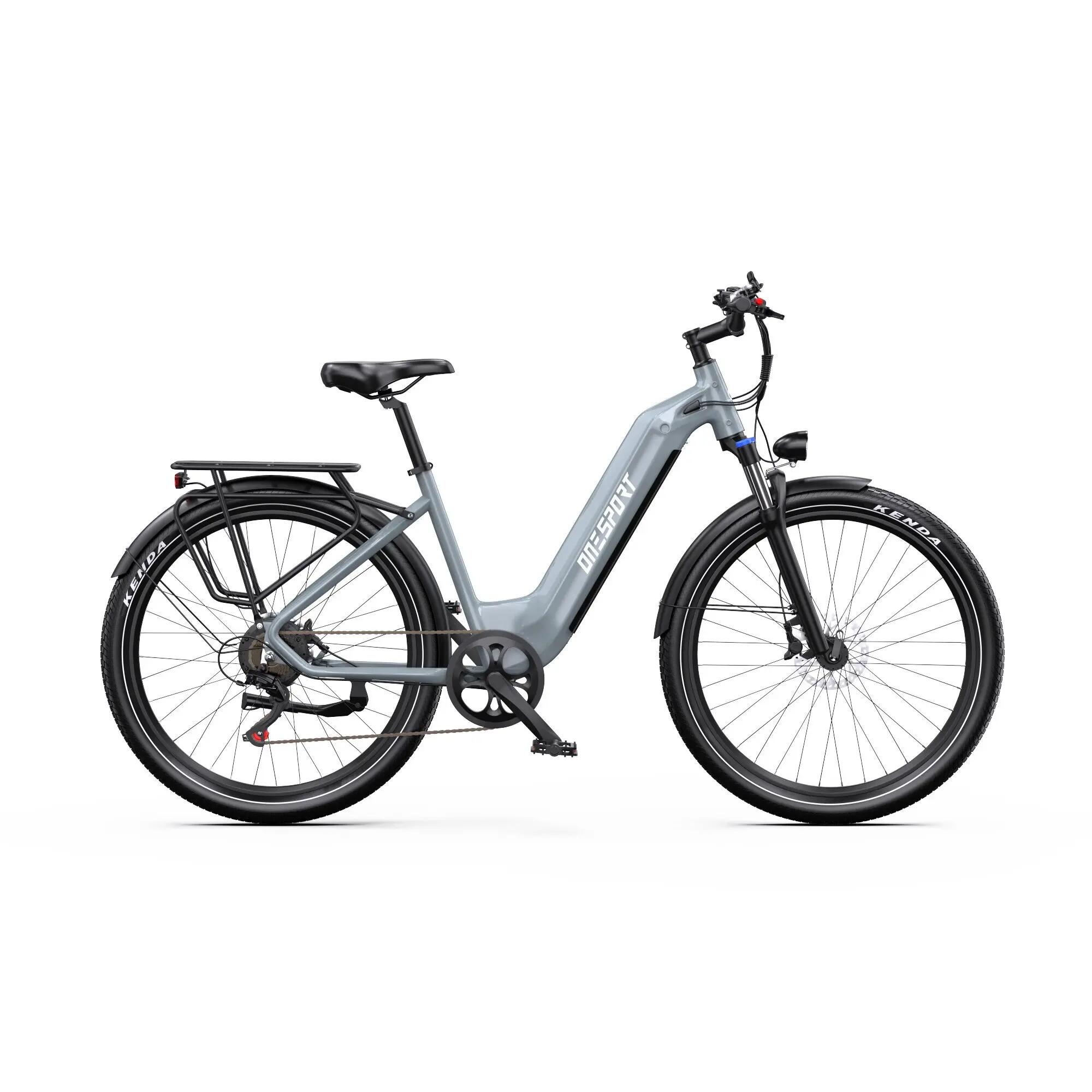 ONESPORT WT05 Electric Bike 250W Motor, 36V 18.2Ah Battery 120km Shimano 7-Speed 4/11