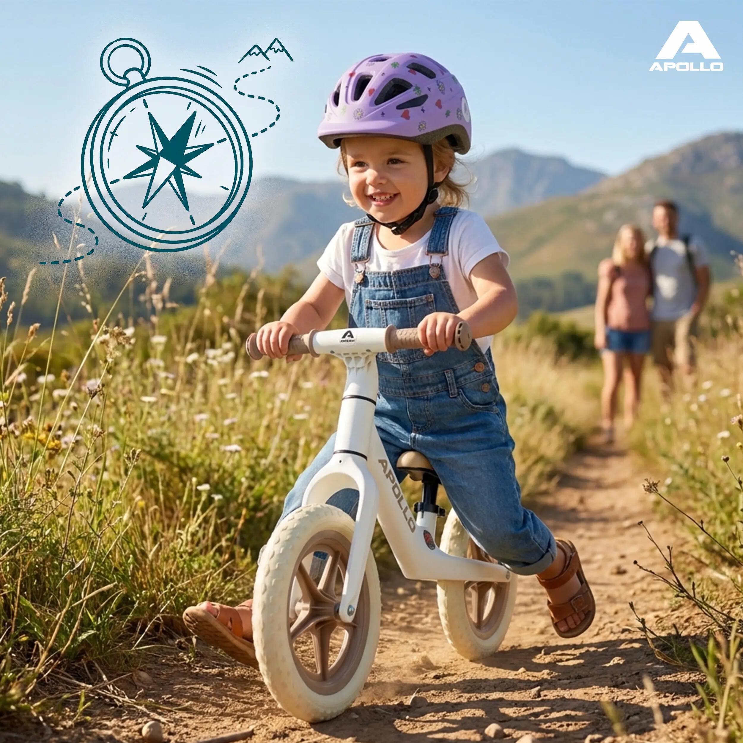 Bici senza pedali Bambini 2 anni 12 pollici Trailbuddy Bianco 6/7