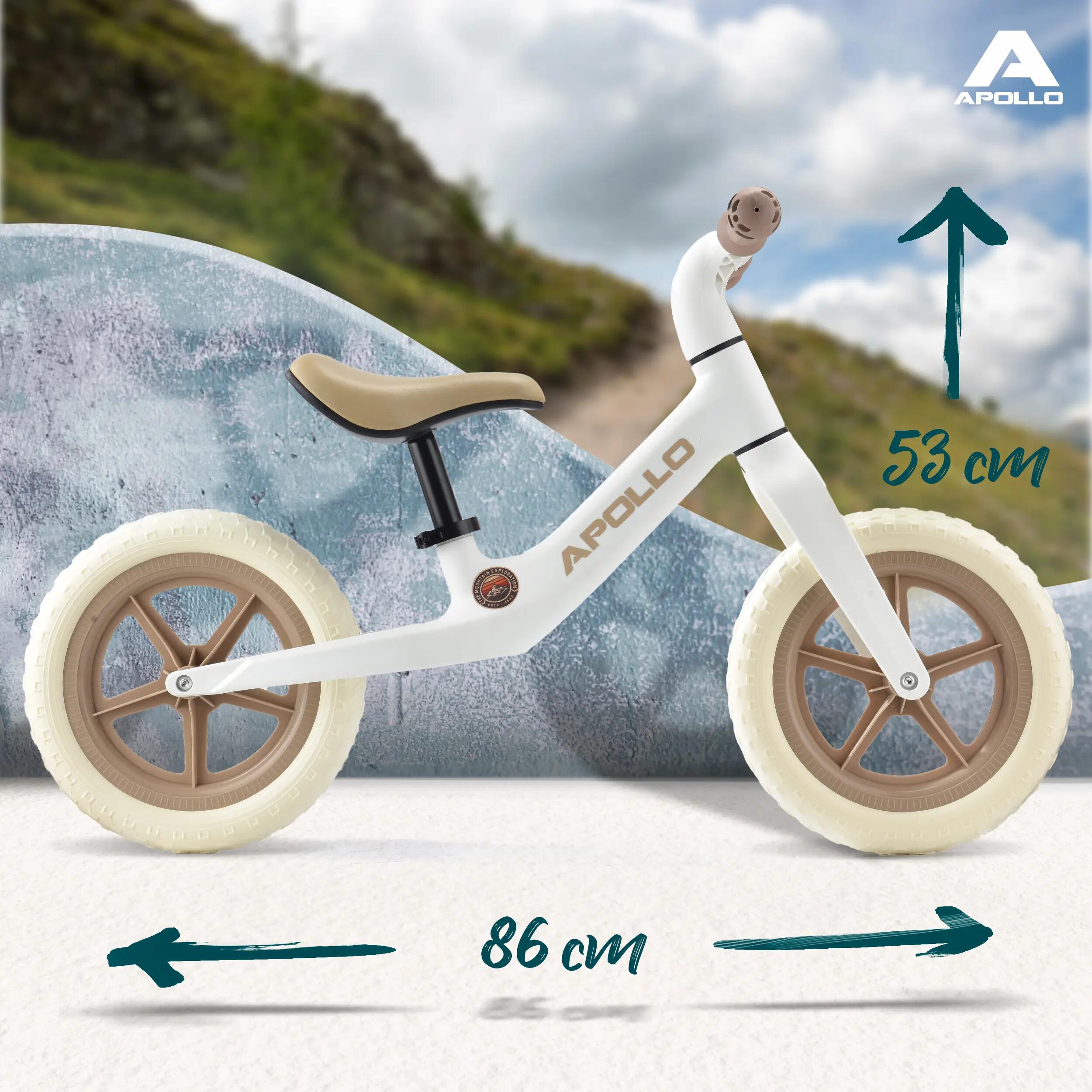 Bici senza pedali Bambini 2 anni 12 pollici Trailbuddy Bianco 3/7