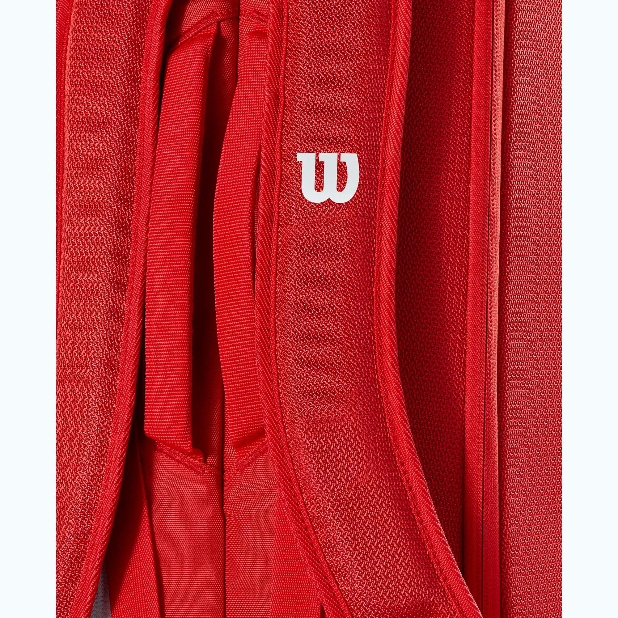 Torba tenisowa Wilson Super Tour Red 6PK 7/7