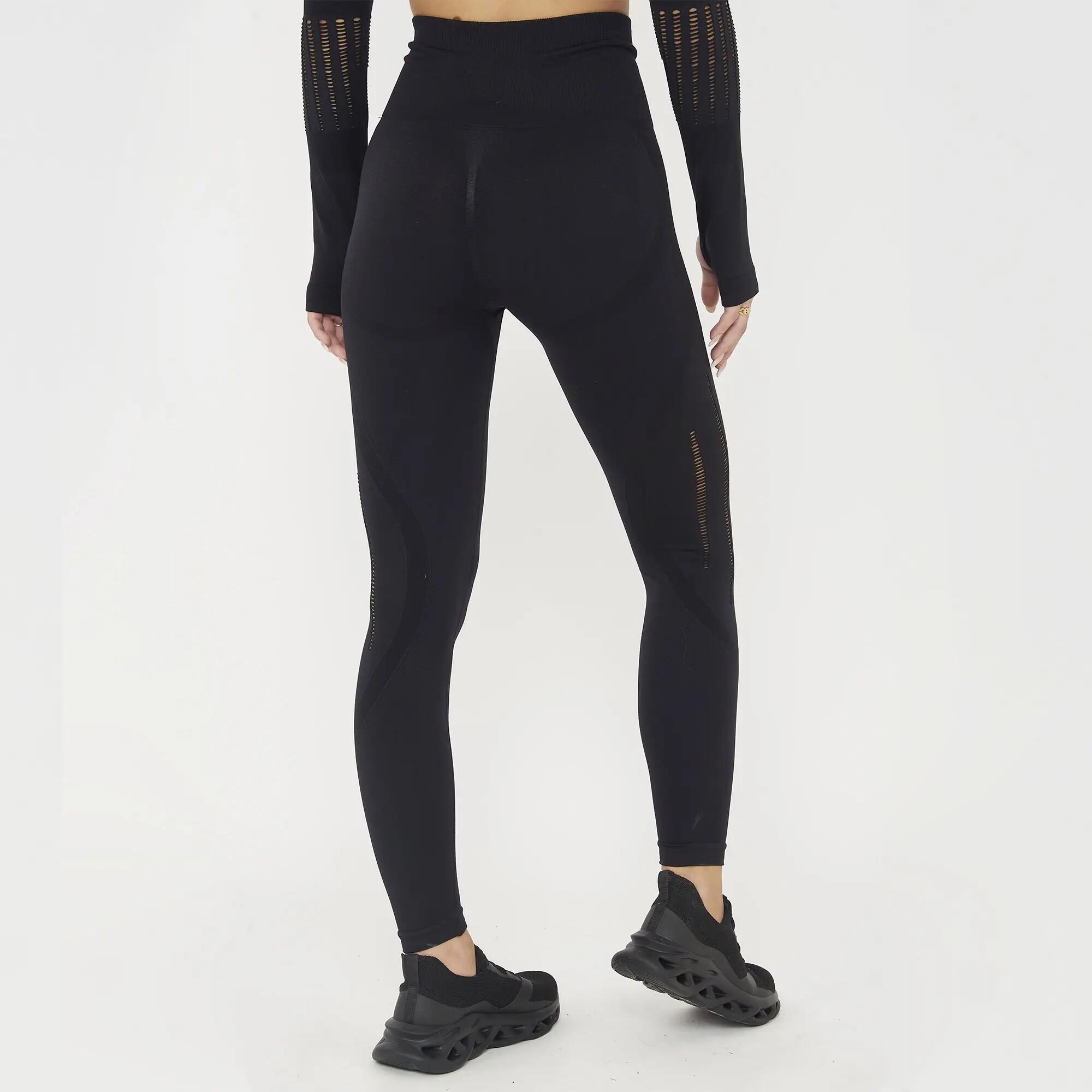 Leggings fitness para mujer Leslie negro 2/7