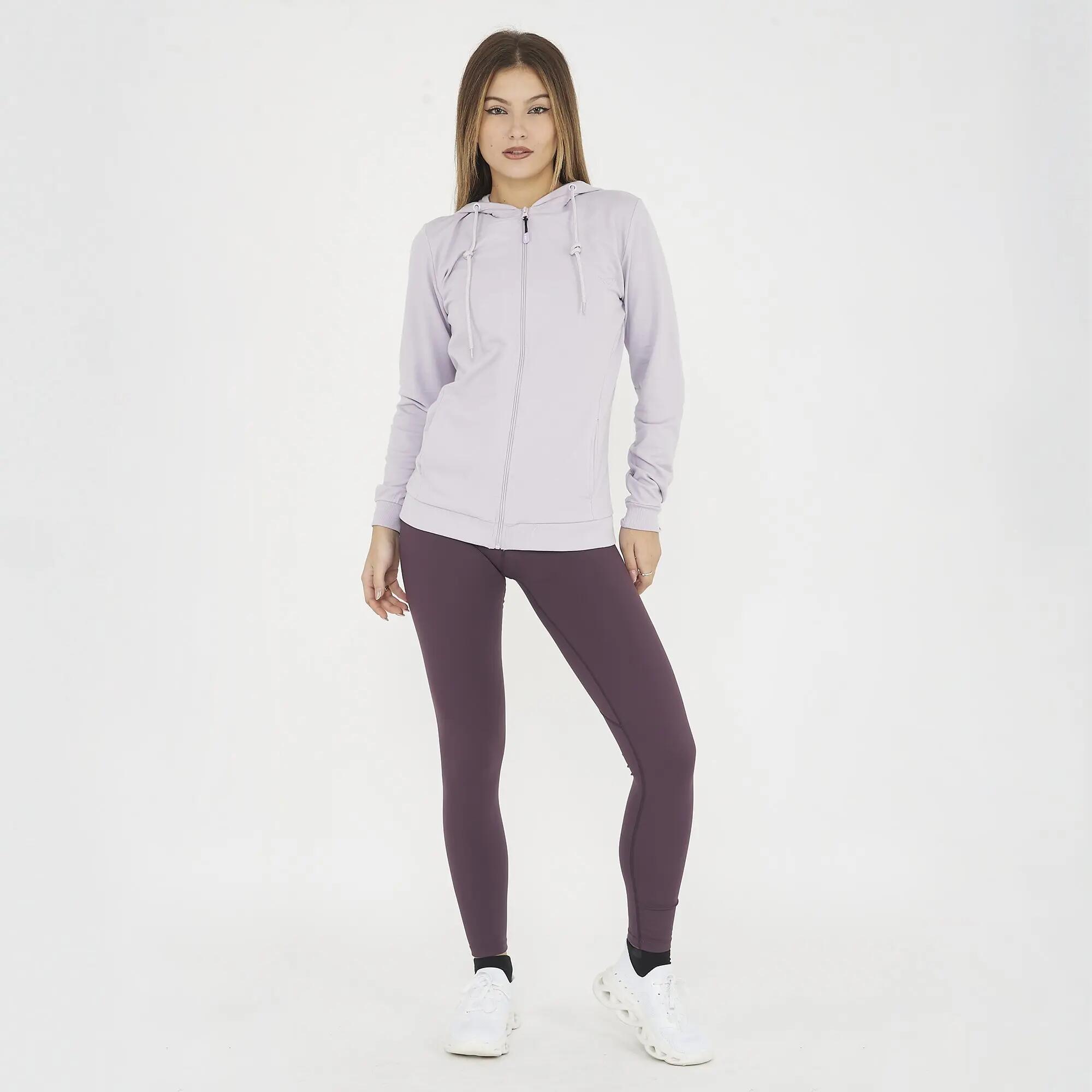 Damskie Legginsy Treningowe Efekt Push-Up Bordowe CERBERO 3/7
